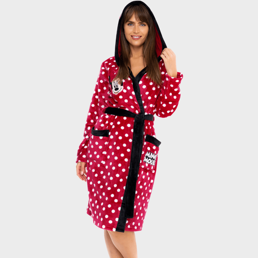 Minnie Mouse Womens Dressing Gown | Sueper Soft Fleece Minnie Mouse Womens Dressing Gown | Sueper Soft Fleece