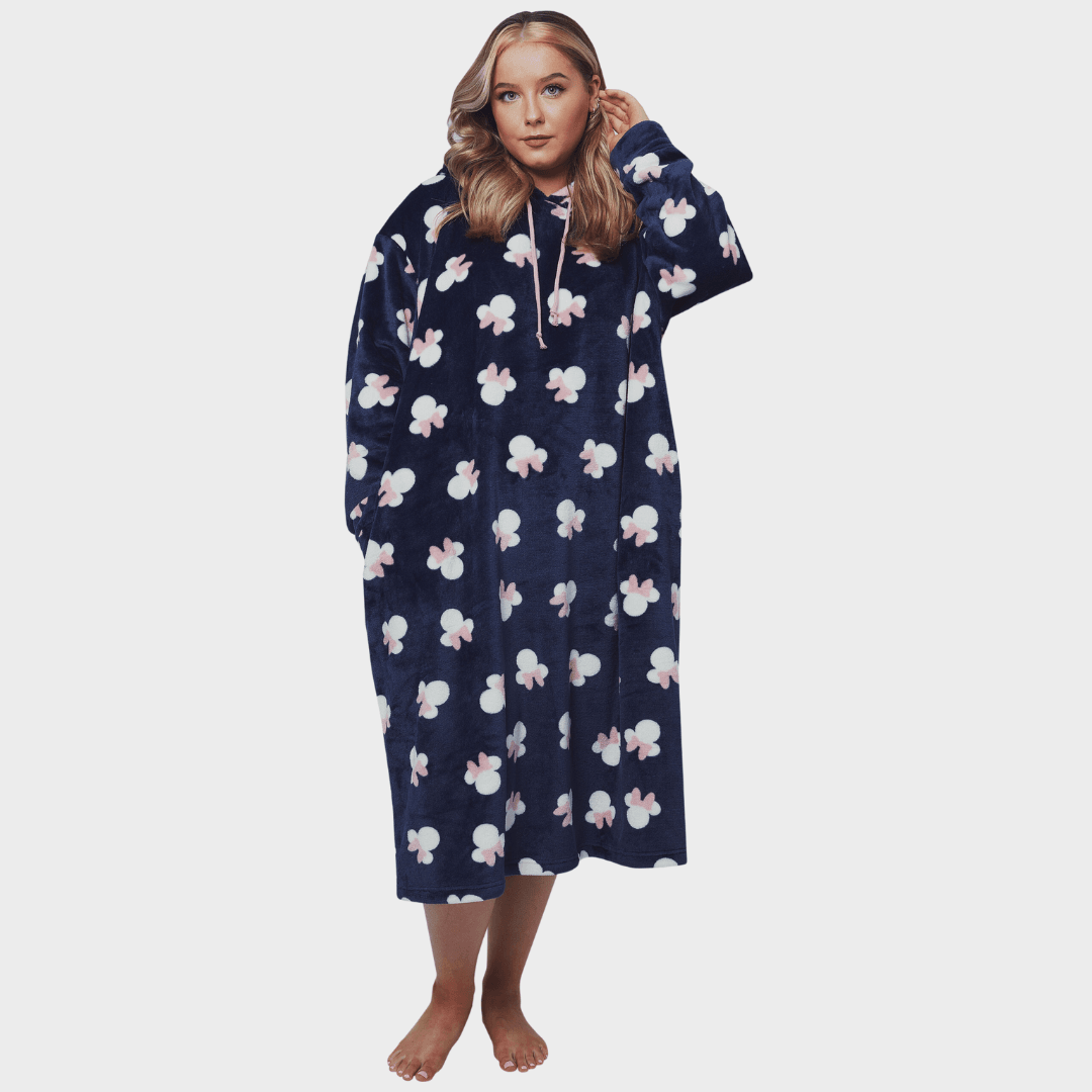 Womens Minnie Mouse Fleece Hoodie Blanket - Character.com