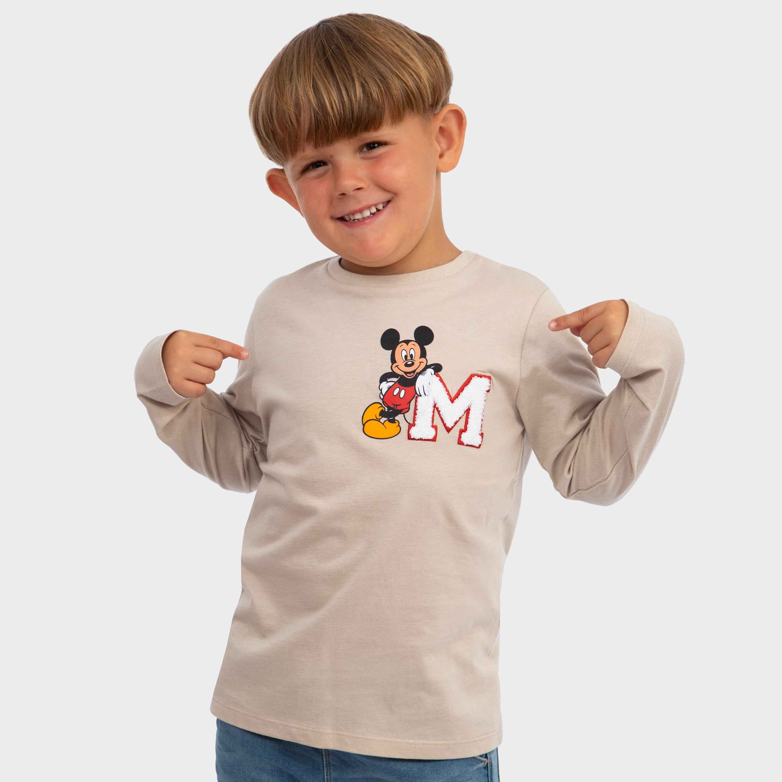 Boys Mickey Mouse Long Sleeve T-shirt