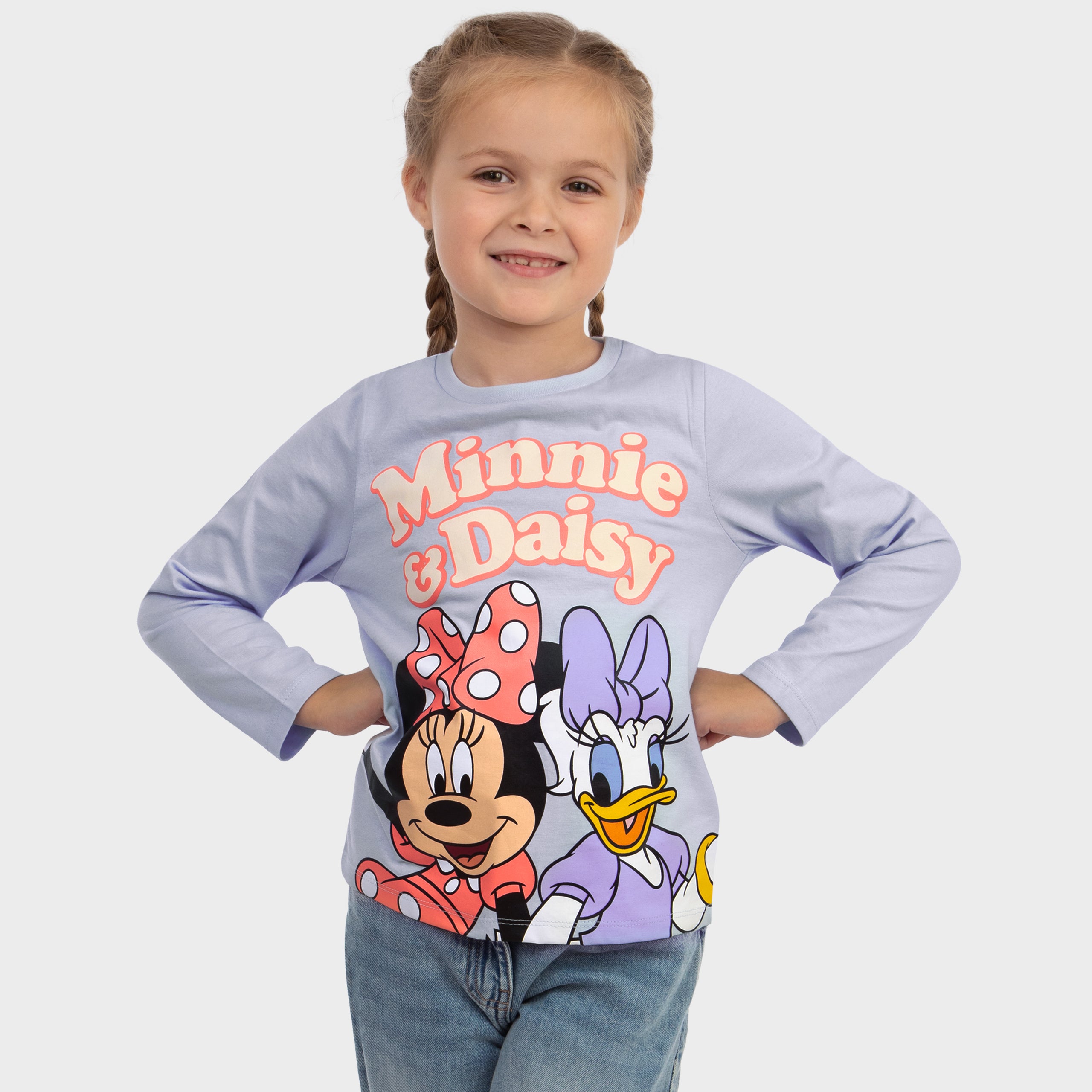 Girls Minnie Mouse & Daisy Duck Long Sleeve T-shirt