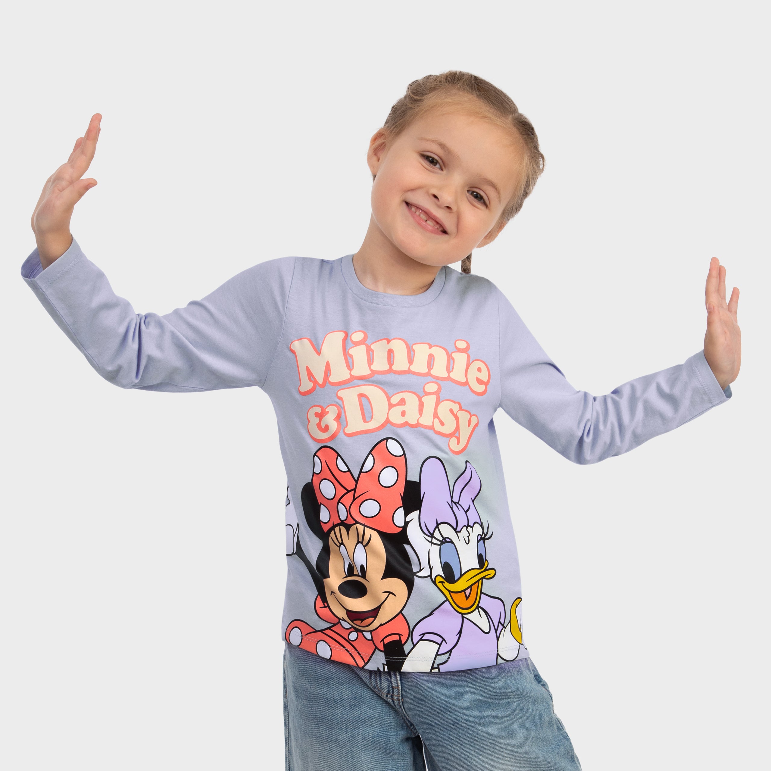 Girls Minnie Mouse & Daisy Duck Long Sleeve T-shirt