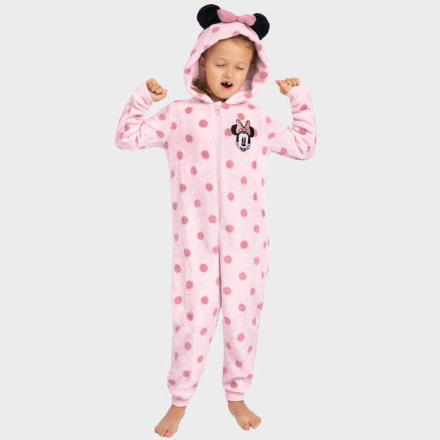 Disney Minnie Mouse Onesie With 3D Ears And Bow