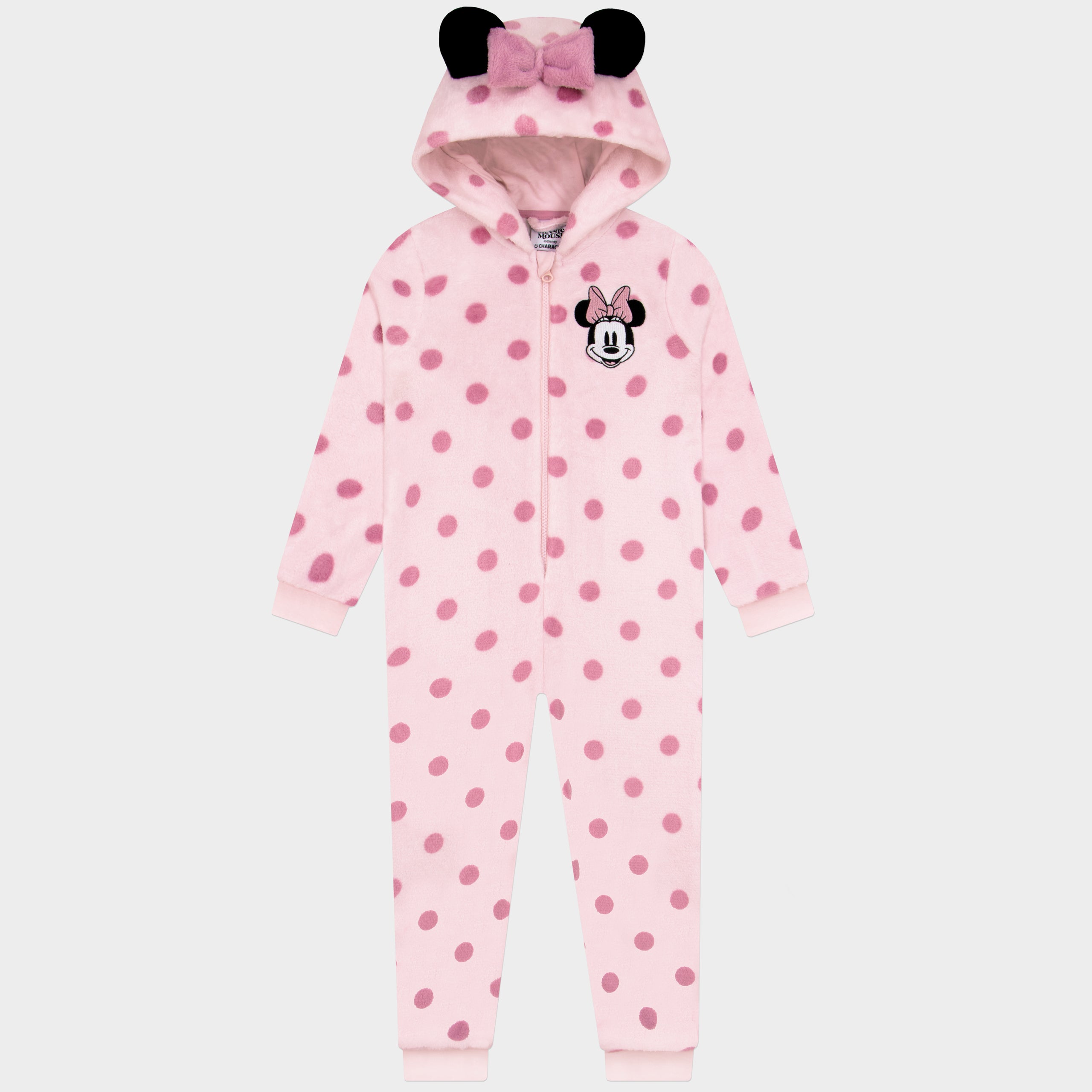 Disney Minnie Mouse Onesie With 3D Ears And Bow