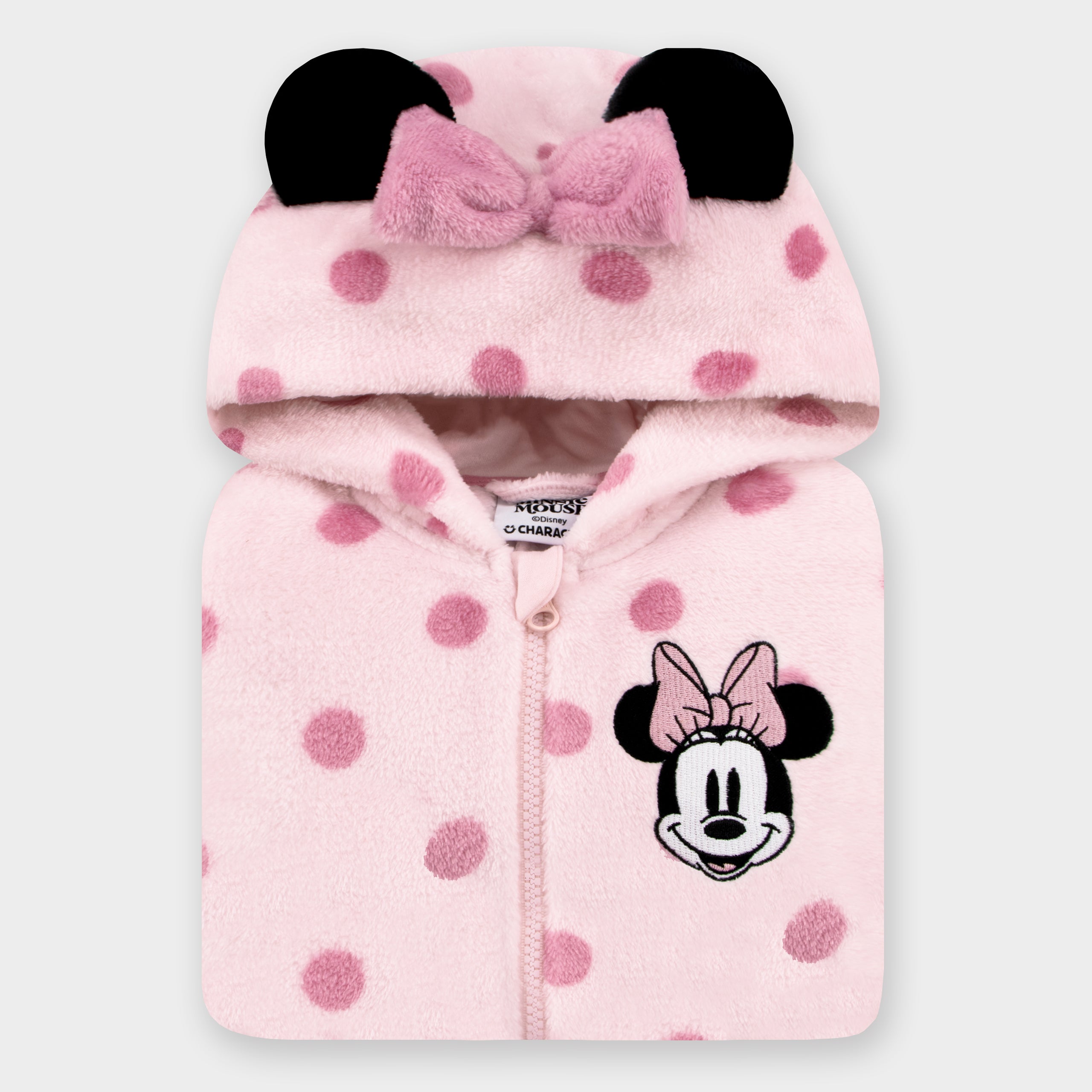 Disney Minnie Mouse Onesie With 3D Ears And Bow