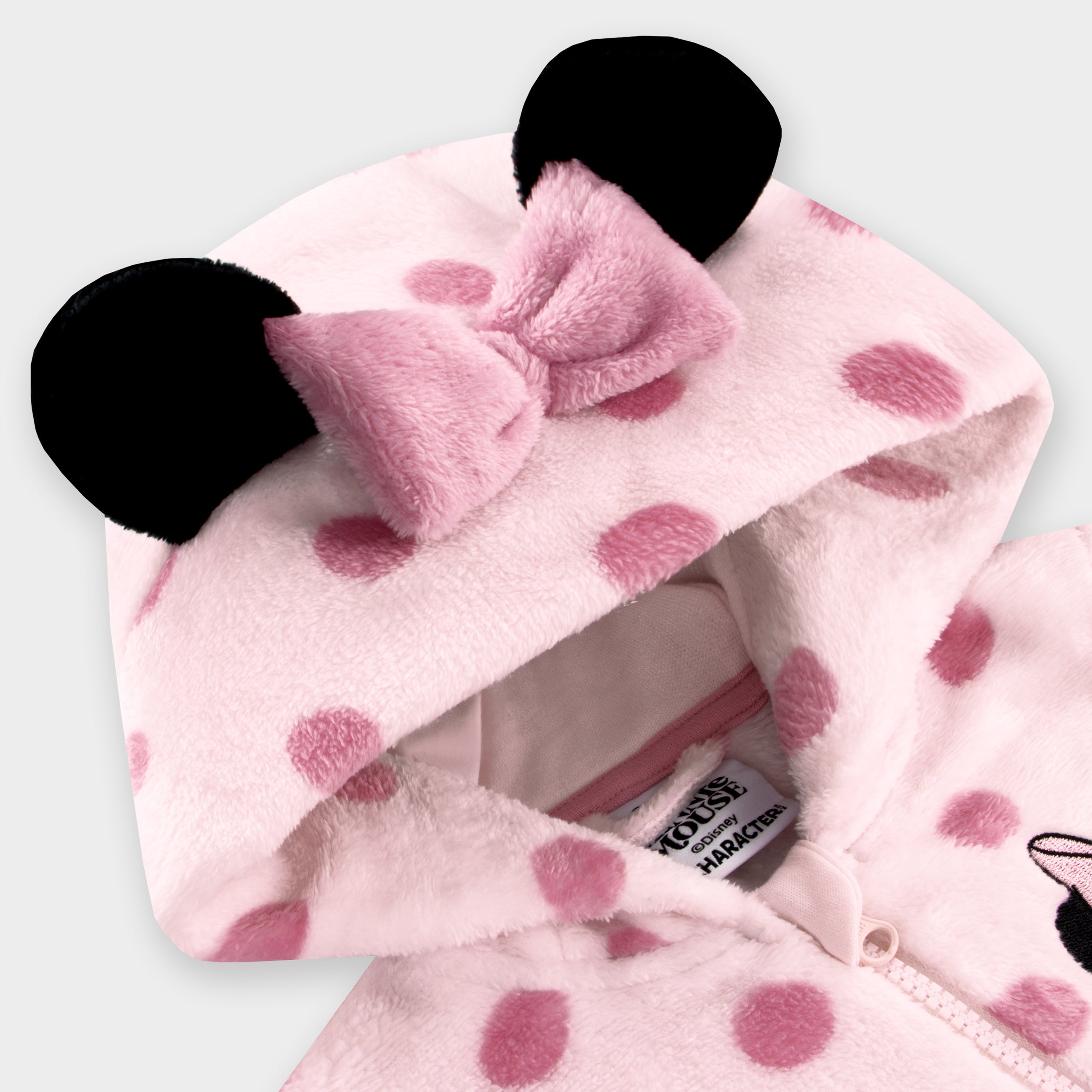 Disney Minnie Mouse Onesie With 3D Ears And Bow