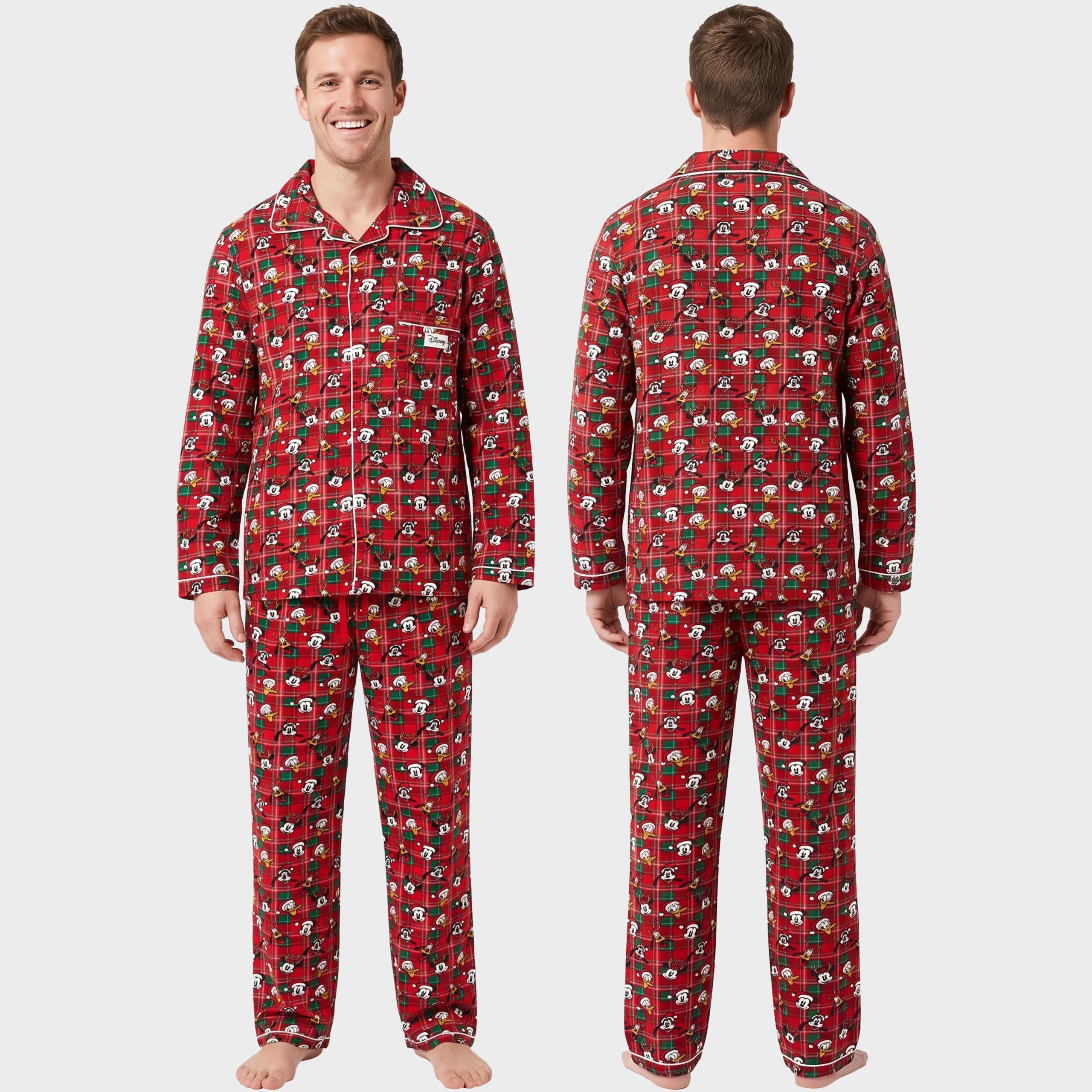Disney Mickey and Friends Christmas Family Pyjamas- Men's