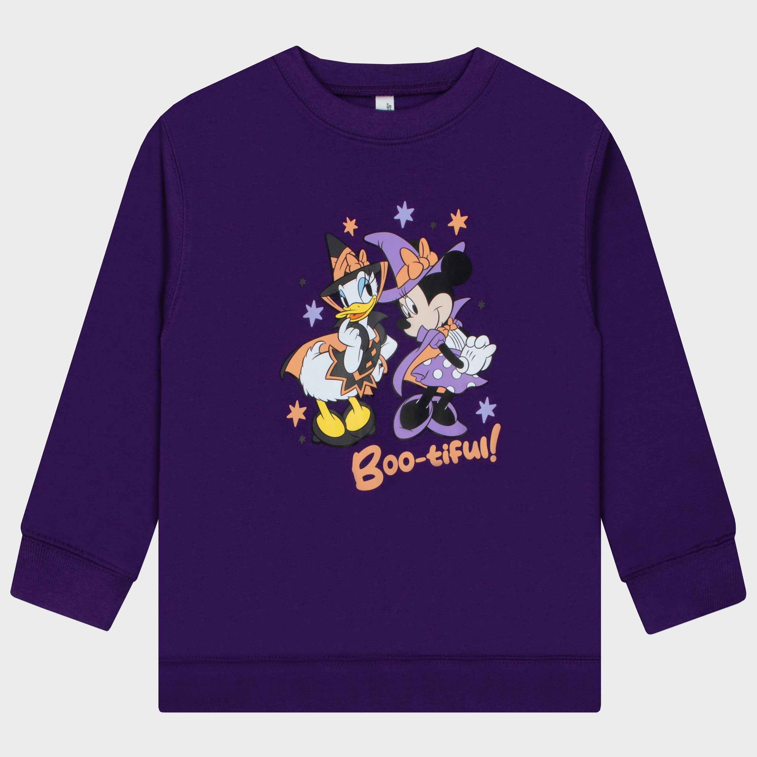 Girls Minnie Mouse Sweatshirt | Halloween Boo-Tiful