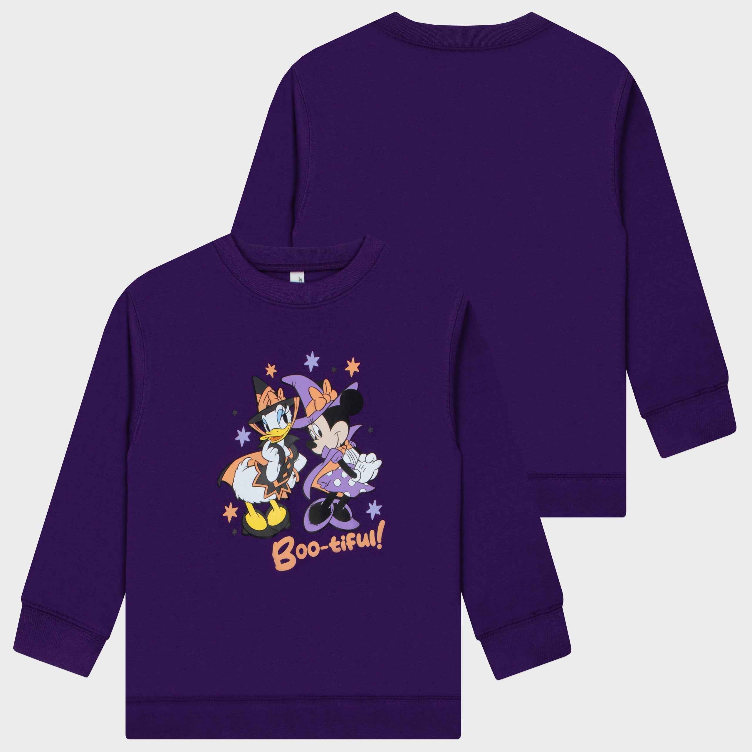 Girls Minnie Mouse Sweatshirt | Halloween Boo-Tiful