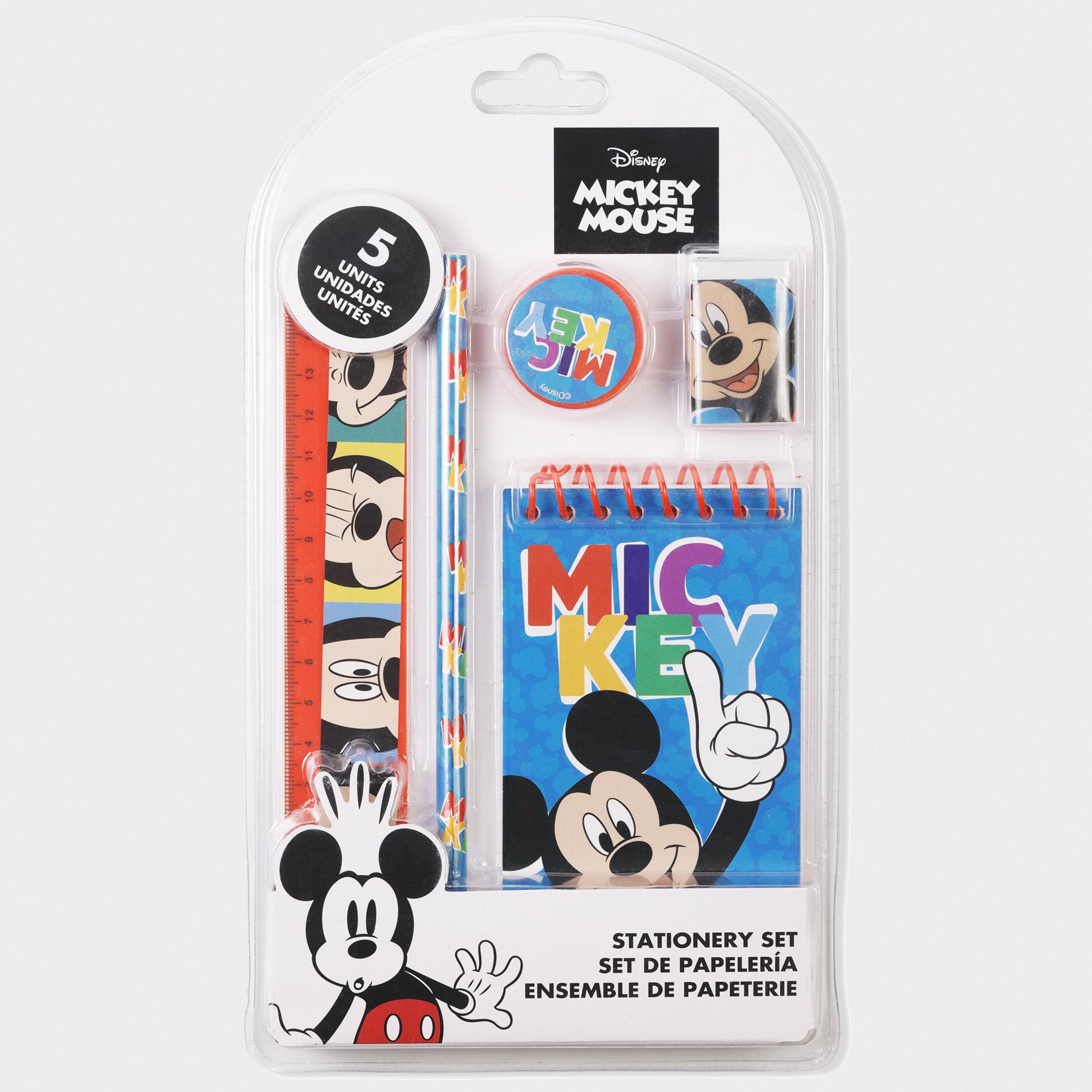 Mickey Mouse 5 Piece Stationary Set - Character.com