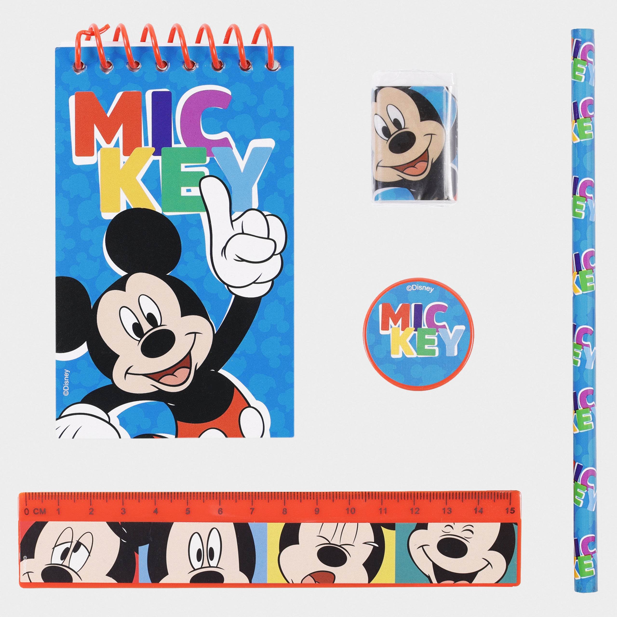 Mickey Mouse 5 Piece Stationary Set - Character.com