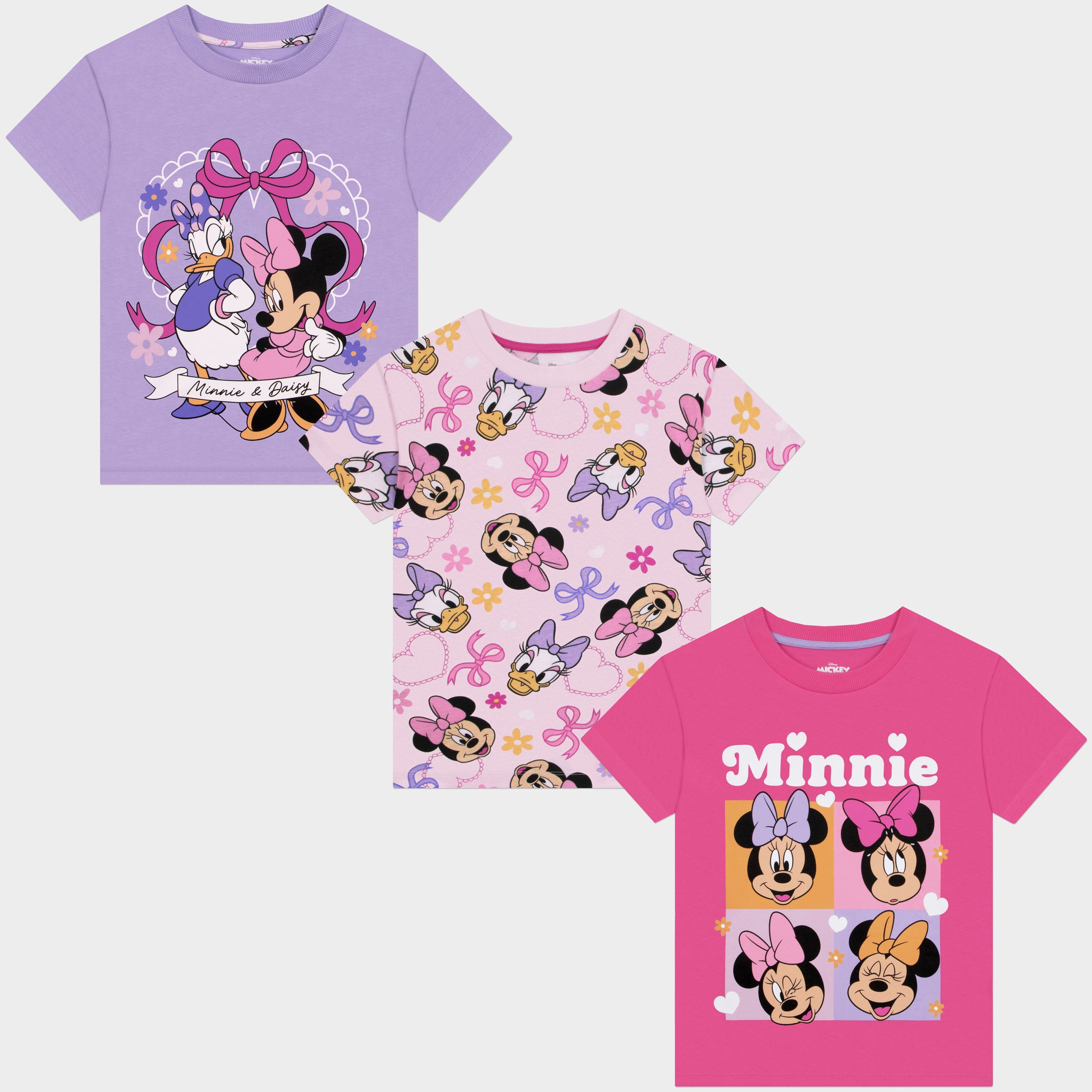 Disney Minnie Mouse 3 Pack T-Shirts