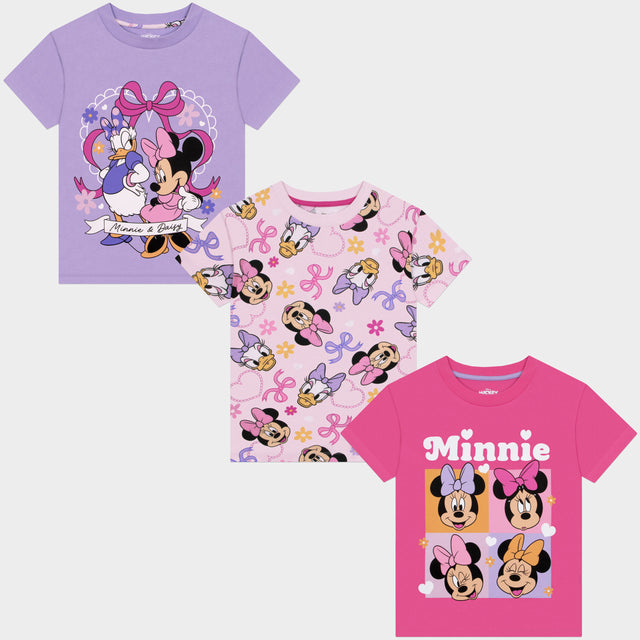 Disney Minnie Mouse 3 Pack T-Shirts