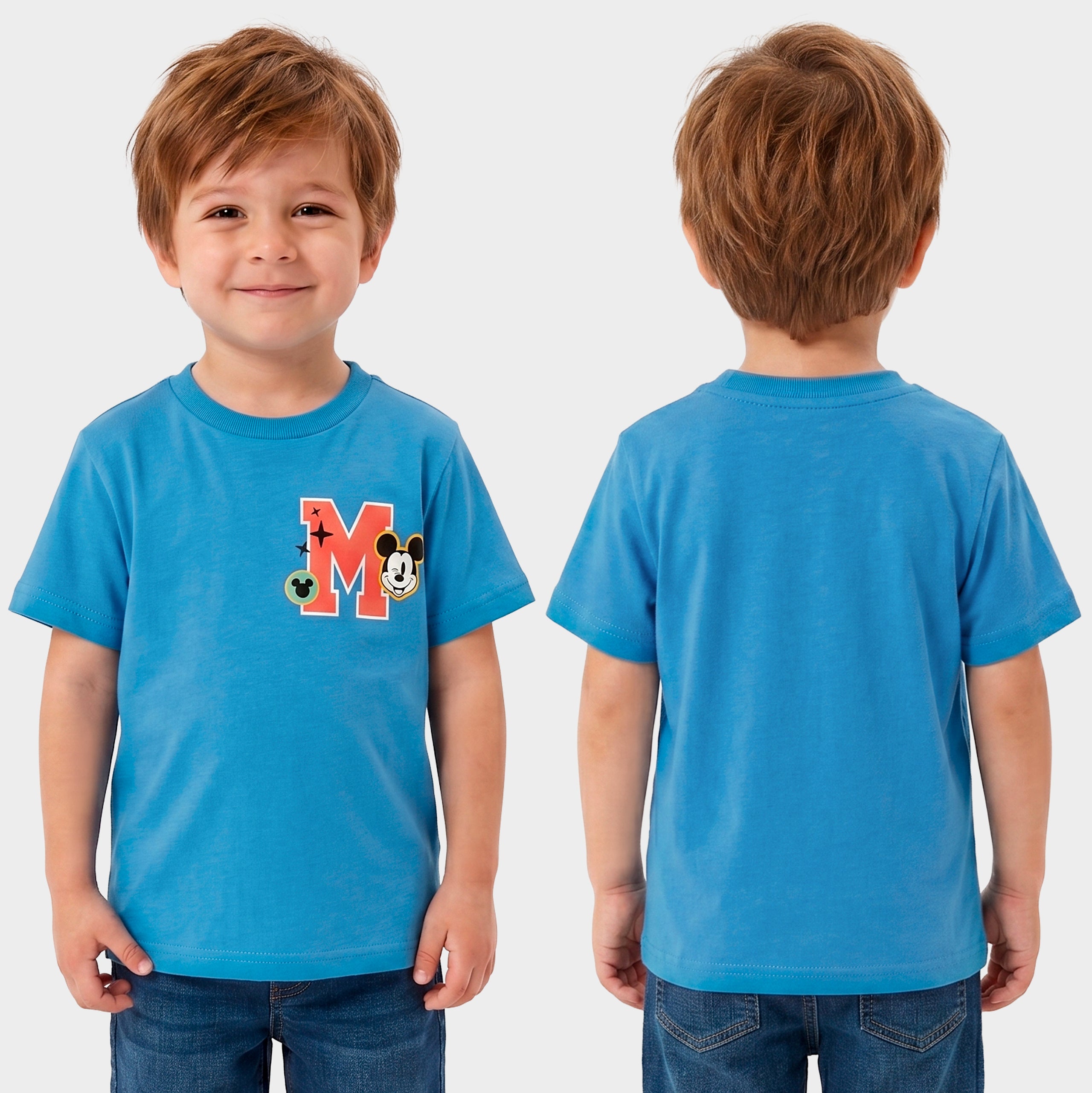 Boys Mickey Mouse 3 Pack T-Shirts