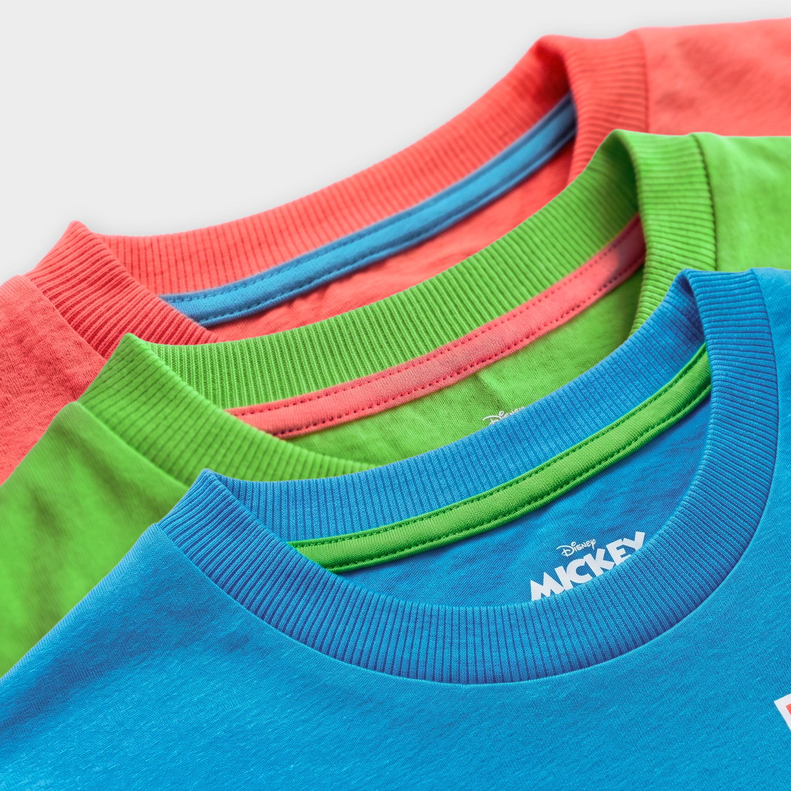 Boys Mickey Mouse 3 Pack T-Shirts