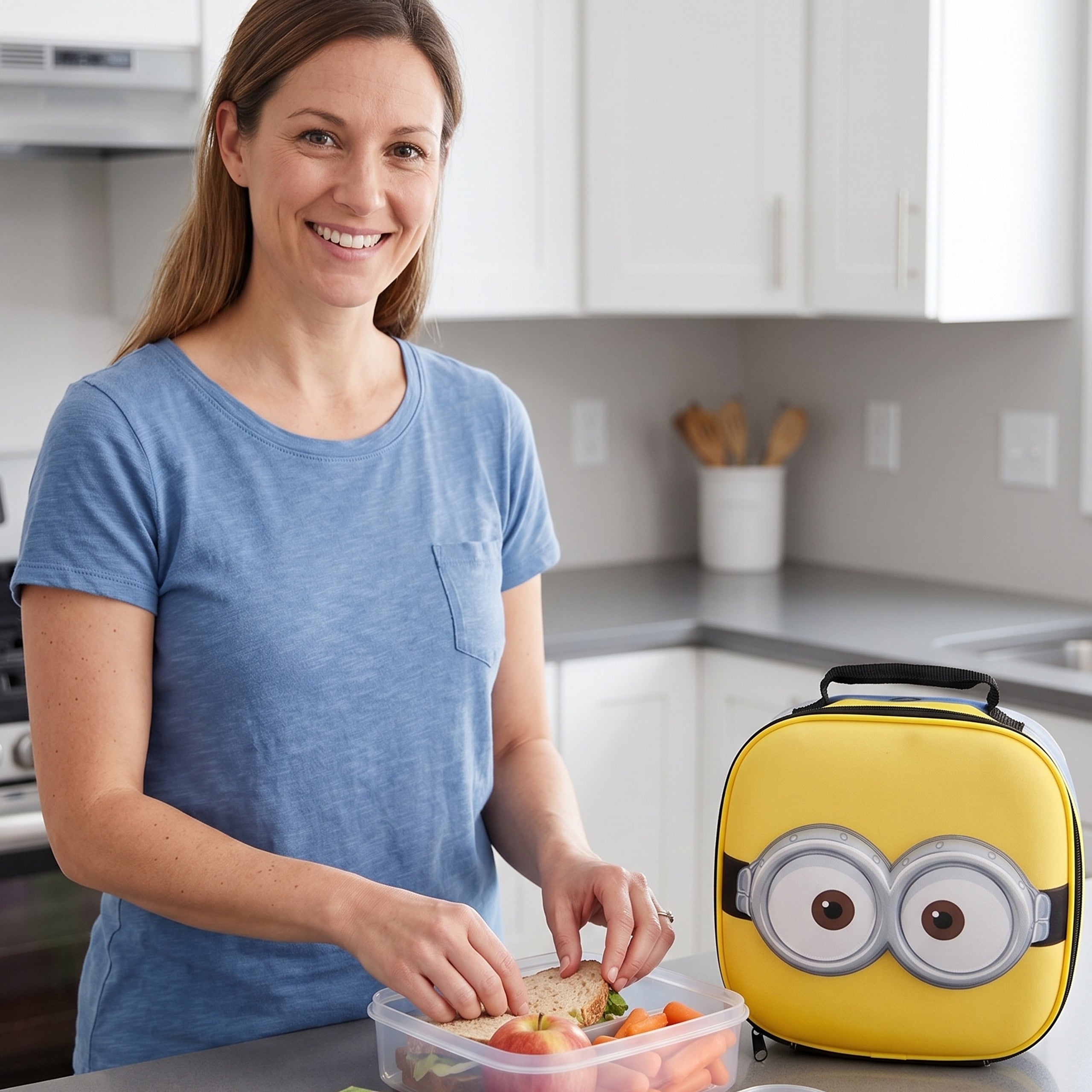 Minions Dave 3D Insulated Lunch Bag