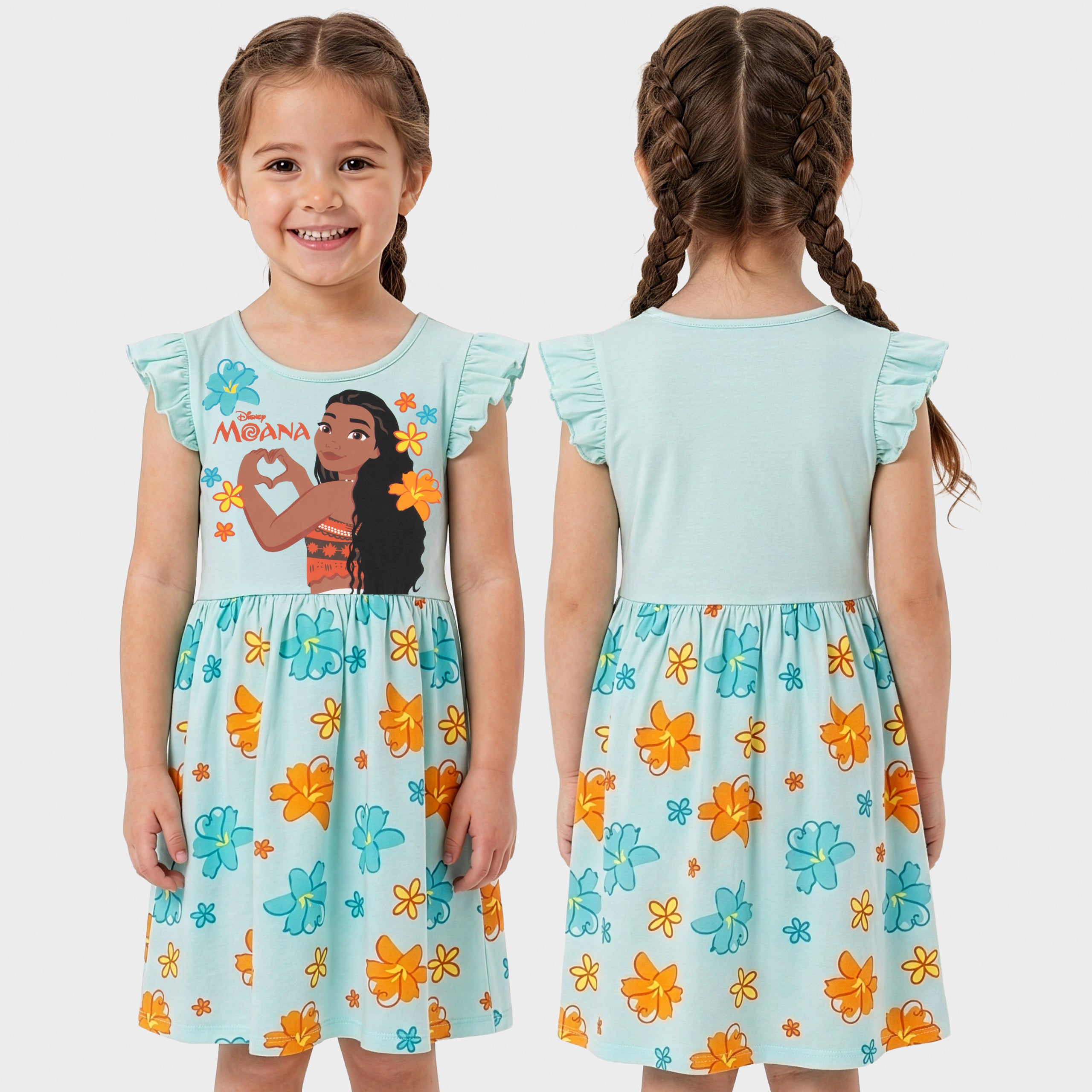 Disney Moana 2 Pack Short Sleeve Dress