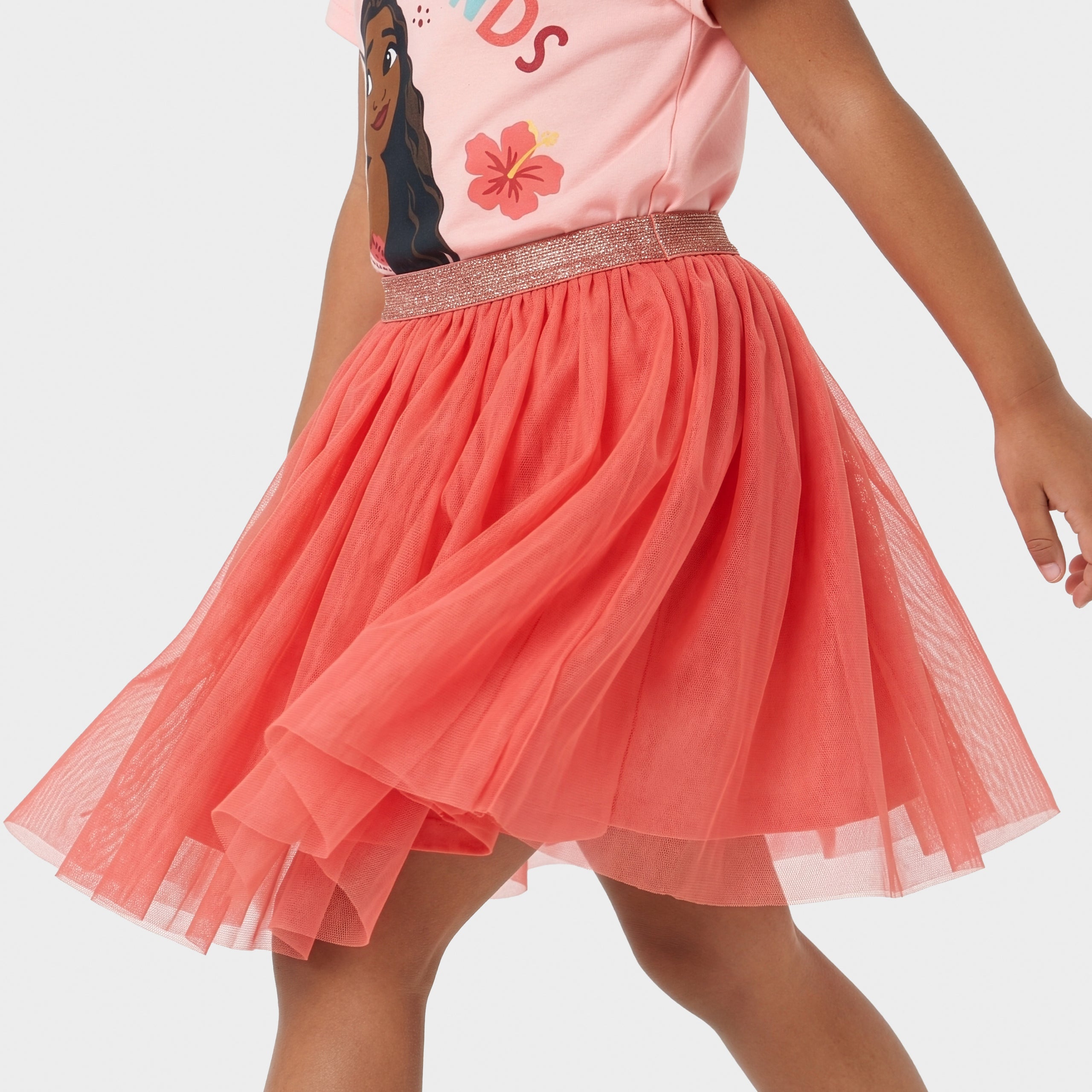 Disney Moana T-Shirt And Tulle Skirt Outfit Set