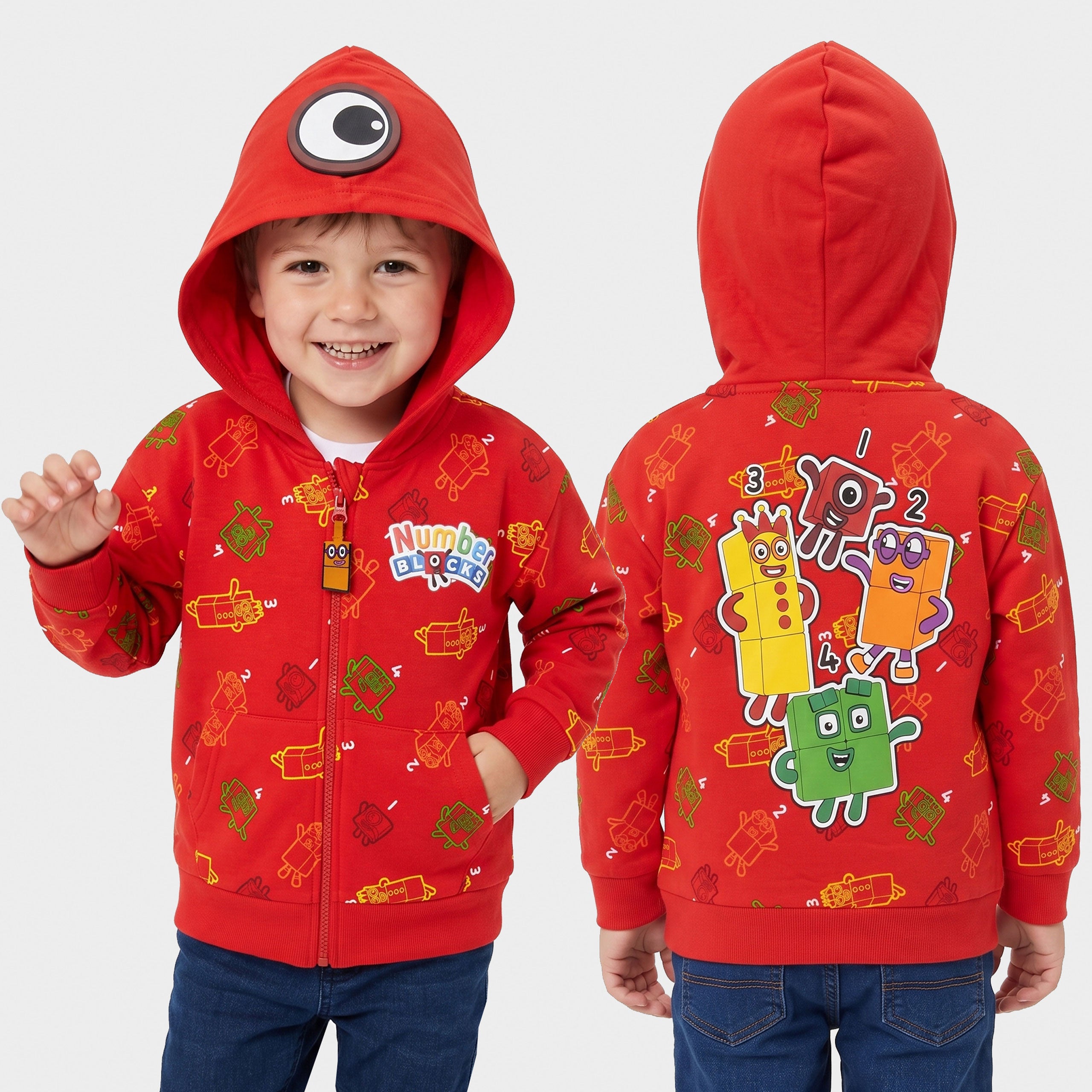 Numberblocks Zip Up Hoodie