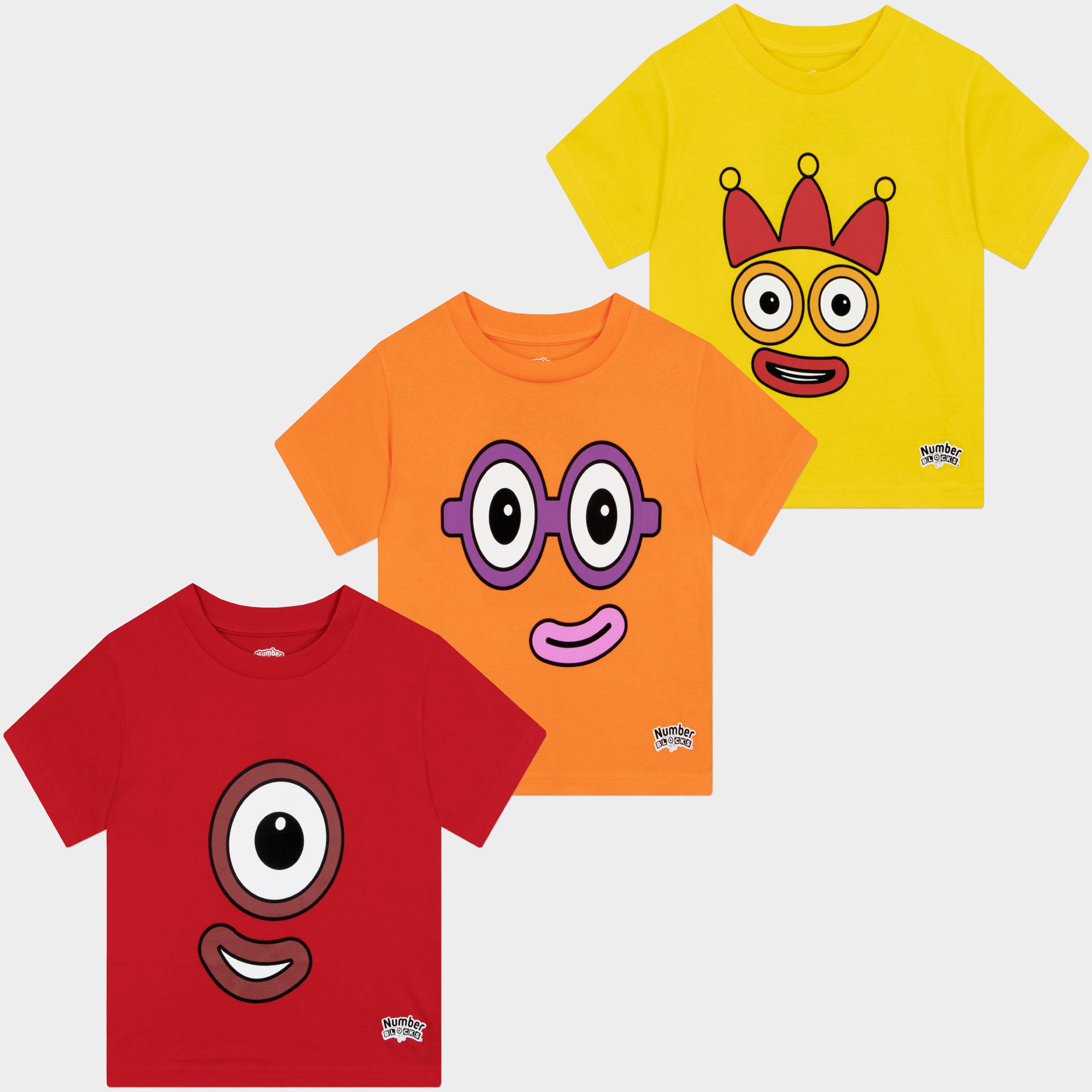 Numberblocks 3 Pack T-Shirts