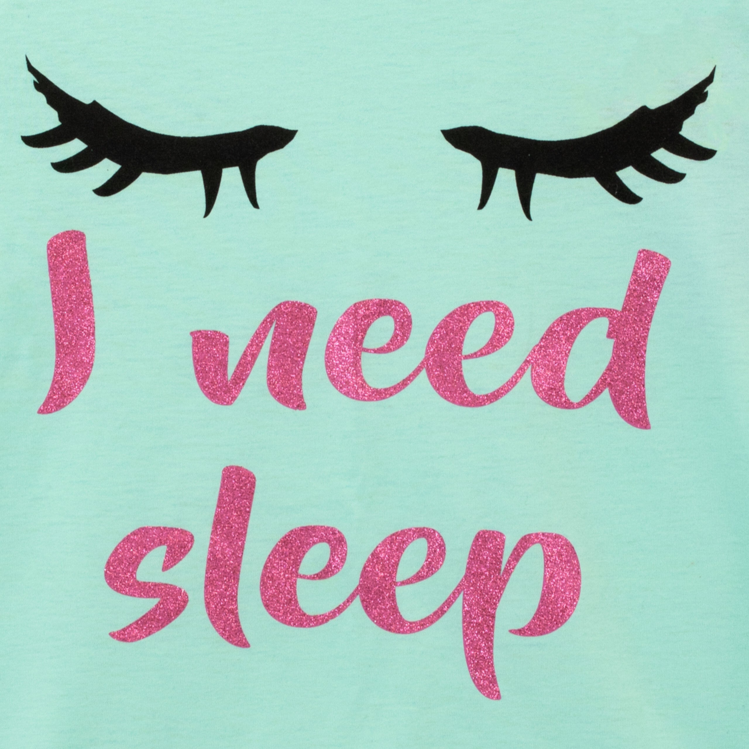 I Need Sleep Glitter Pyjamas