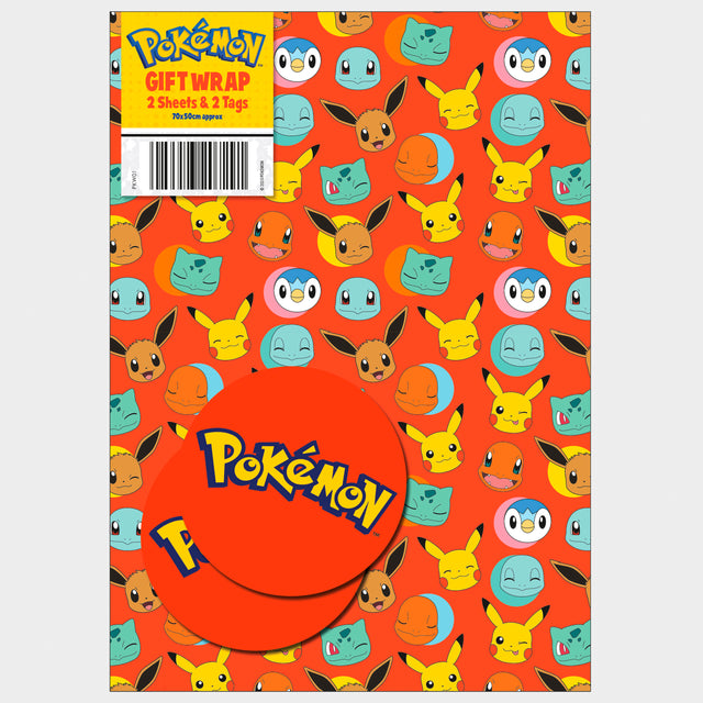 Pokemon Gift Wrap And Tags