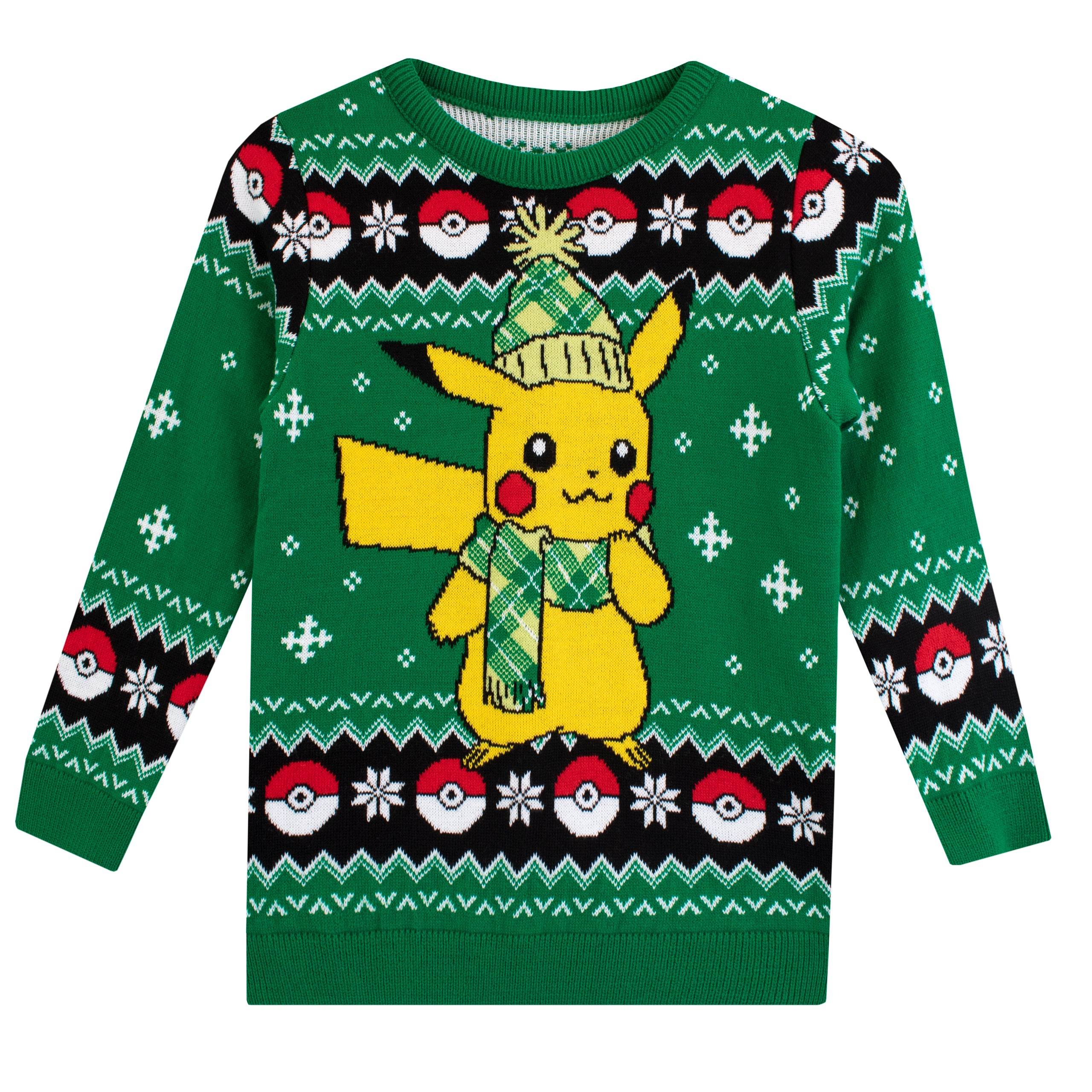 Mens Pokemon Christmas Jumper - Character.com