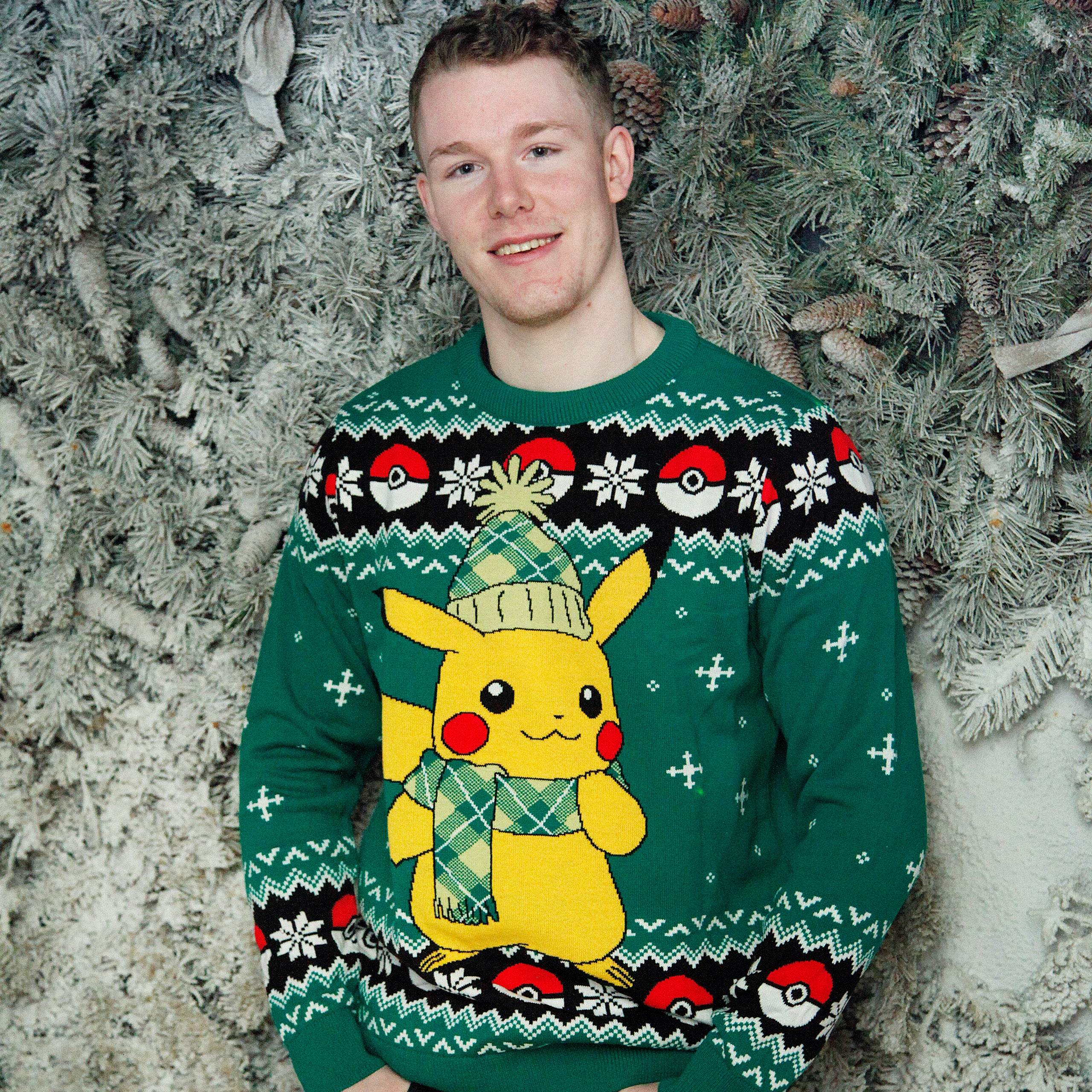 Mens Pokemon Christmas Jumper - Character.com