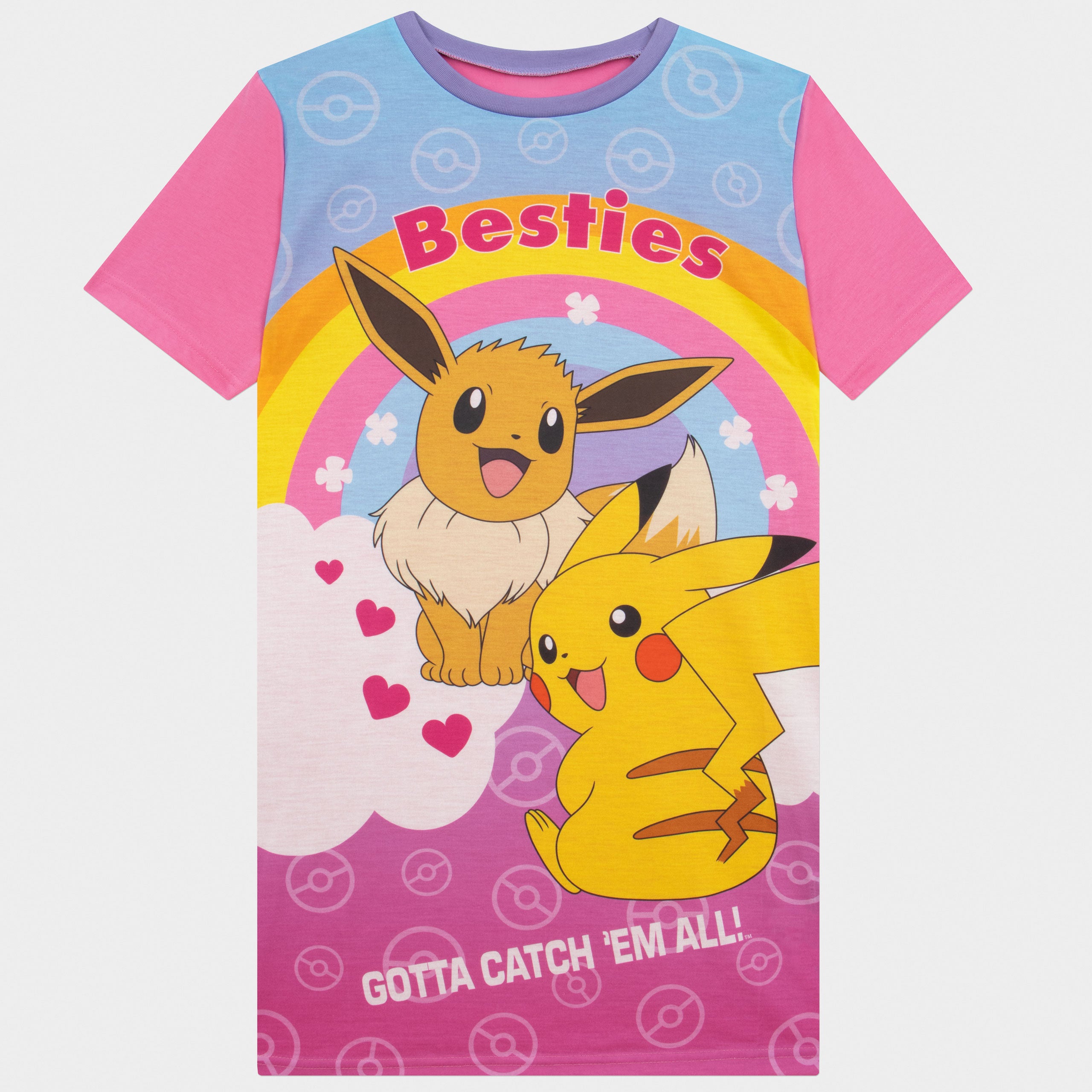 Pokemon Pikachu and Eevee Nightdress