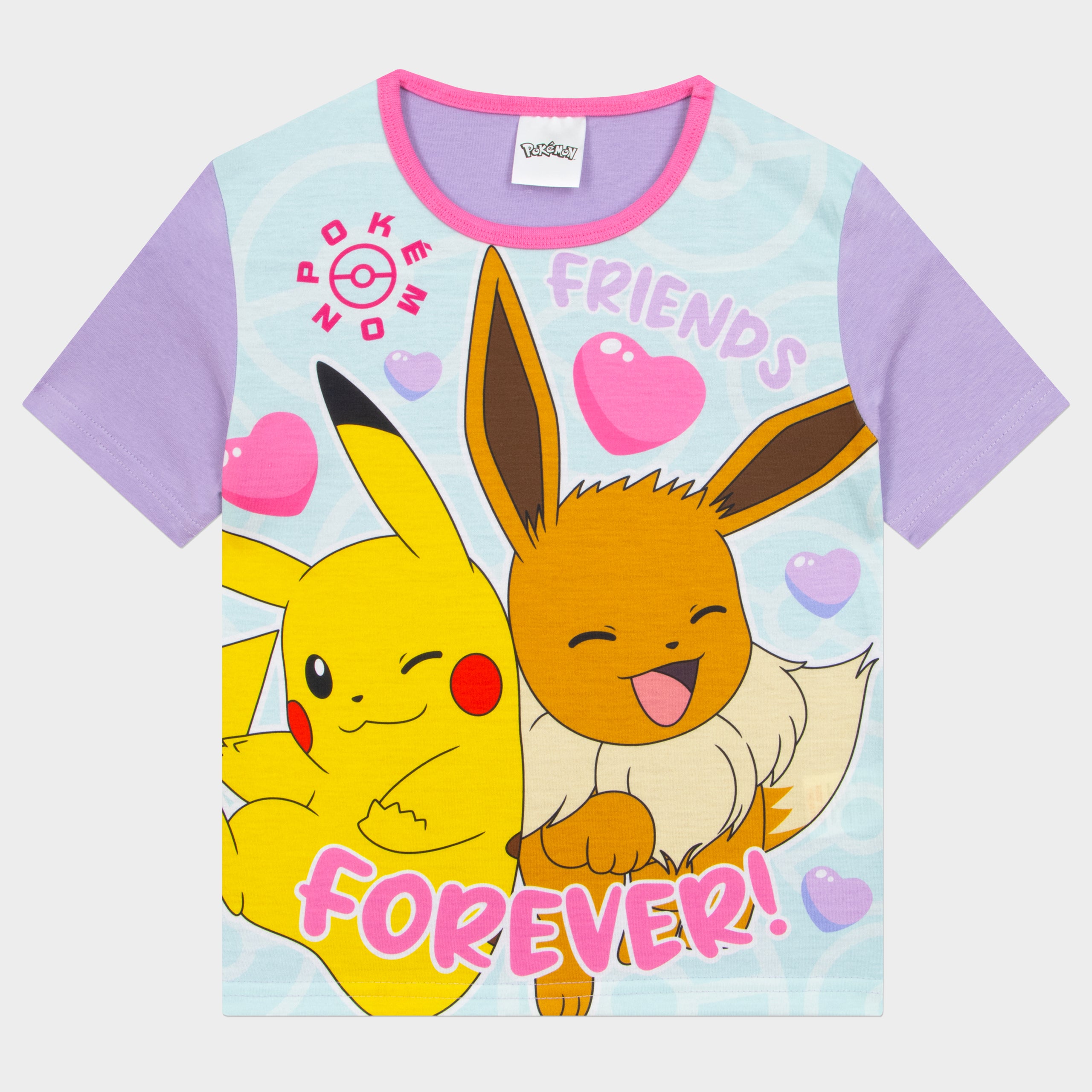 Pokemon Pikachu And Eevee Friends Forever Short Pyjamas