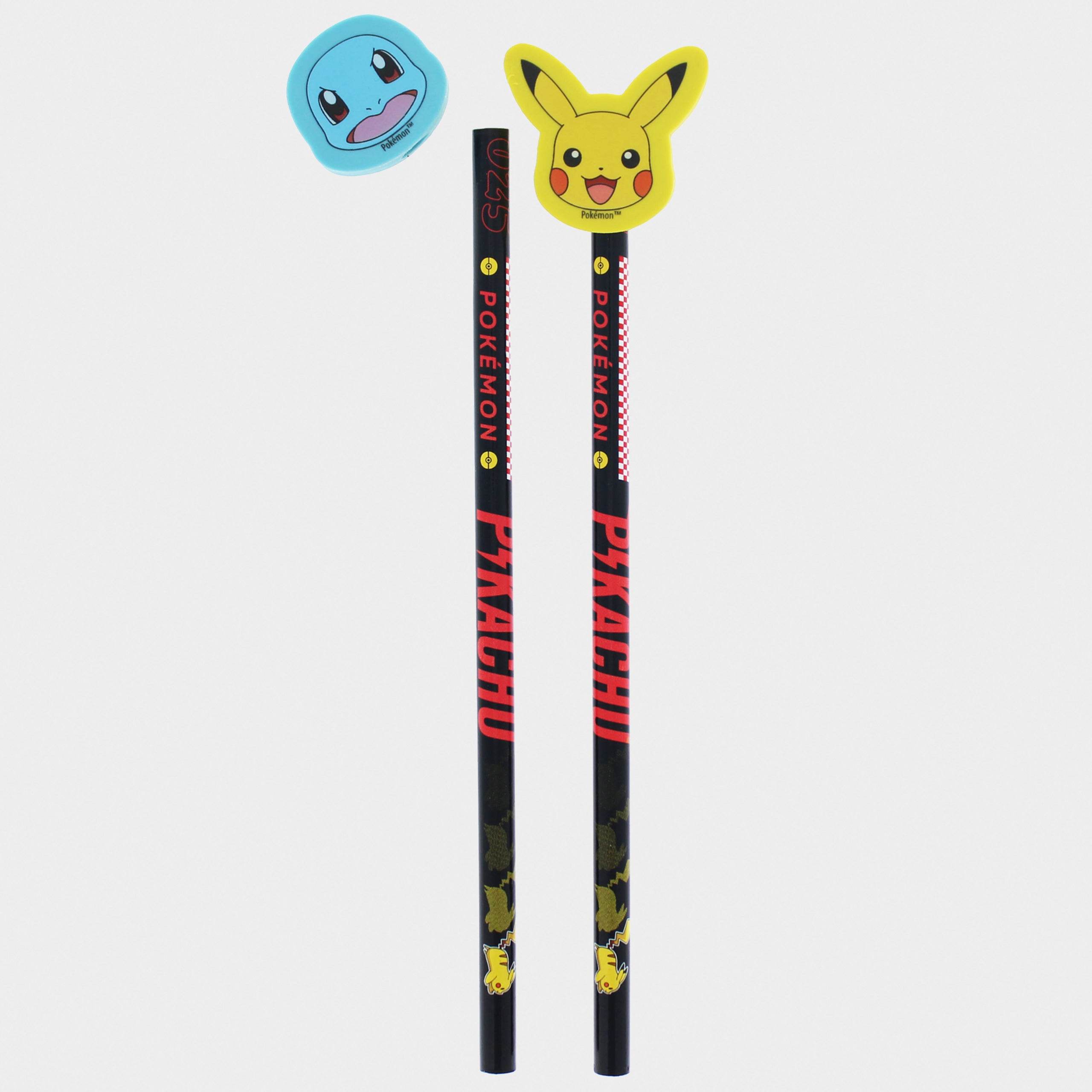 Pokémon Pencil Set with Eraser Toppers - Character.com