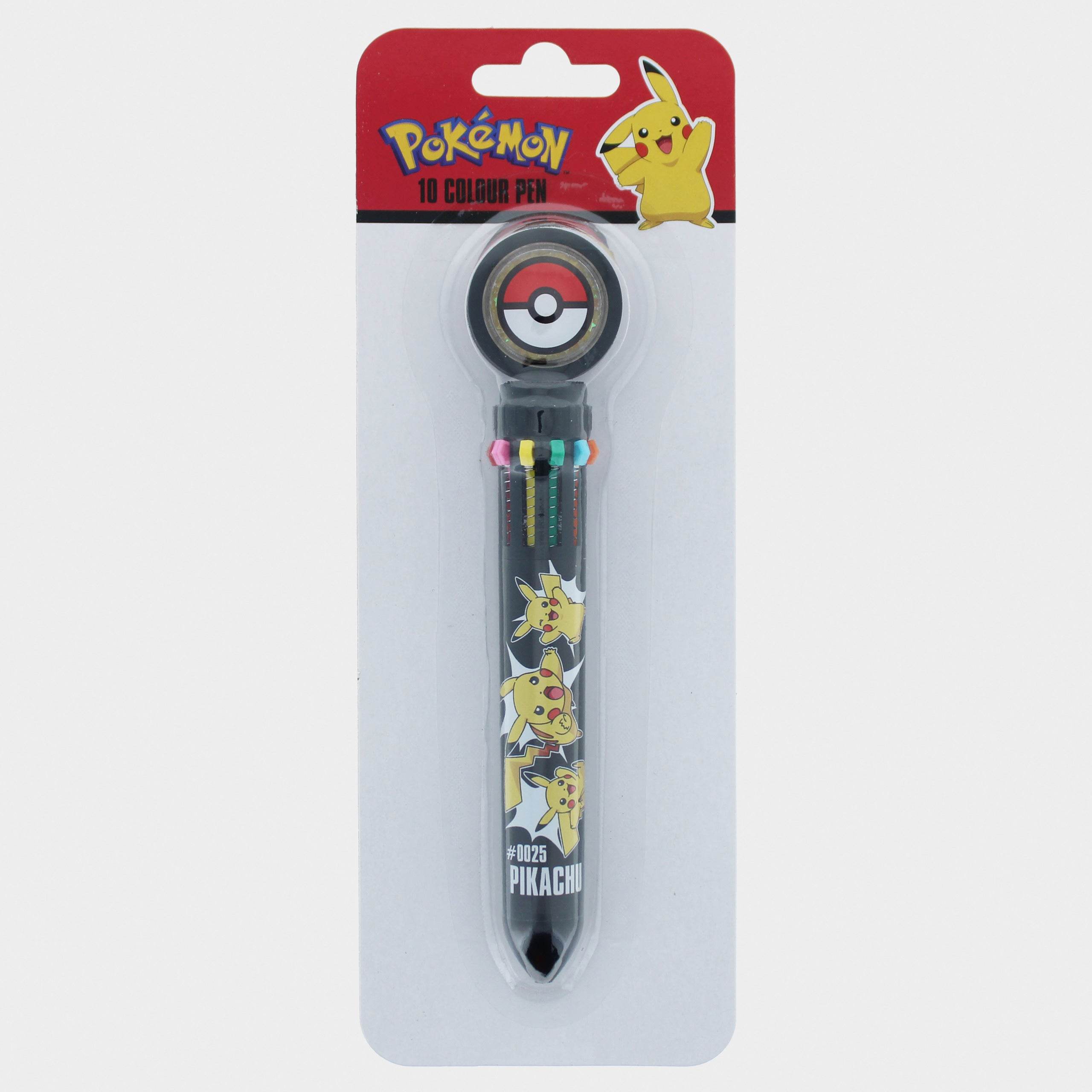 Pokémon Pikachu 10 Colour Pen – Multi-Ink Pokéball Topper - Character.com