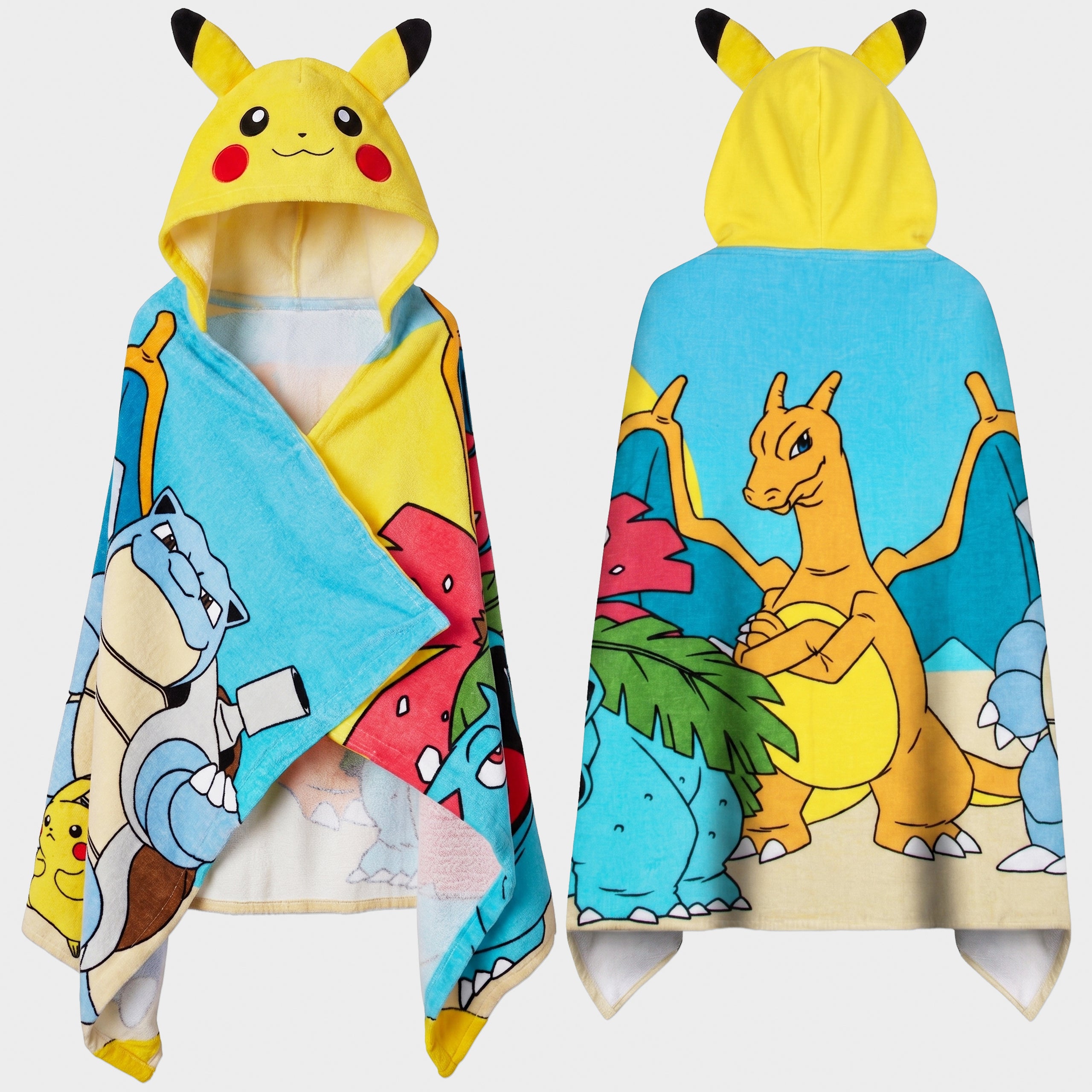 Pokémon Pikachu Hooded Poncho Towel