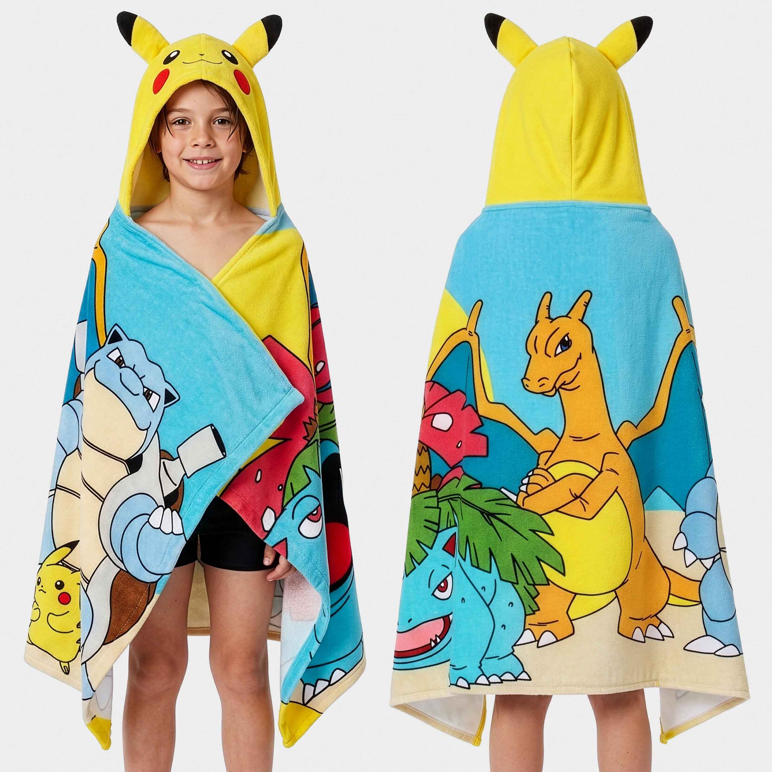 Pokémon Pikachu Hooded Poncho Towel