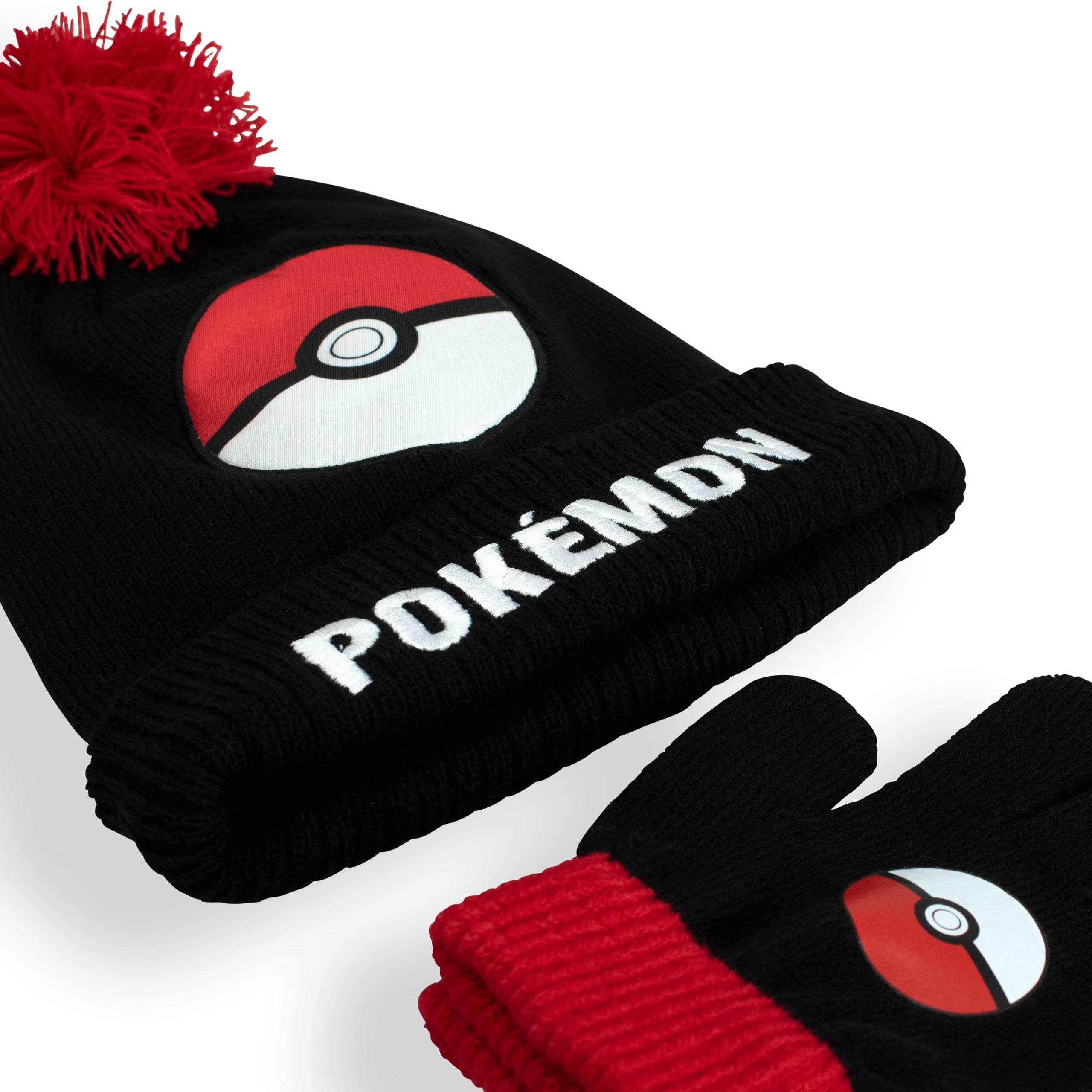 Kids Pokemon Winter Hat and Glove Set - Character.com