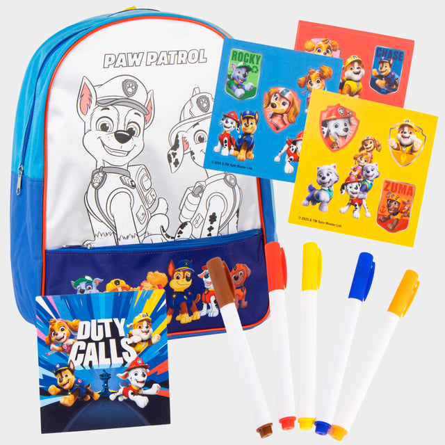 PAW Patrol Colour In Backpack Set
