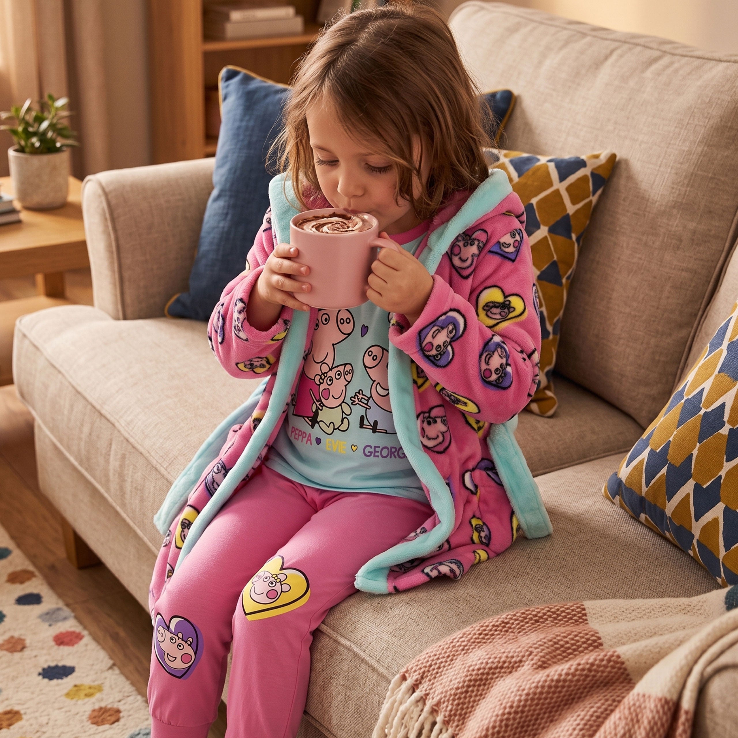 Peppa Pig Pyjama And Dressing Gown Set