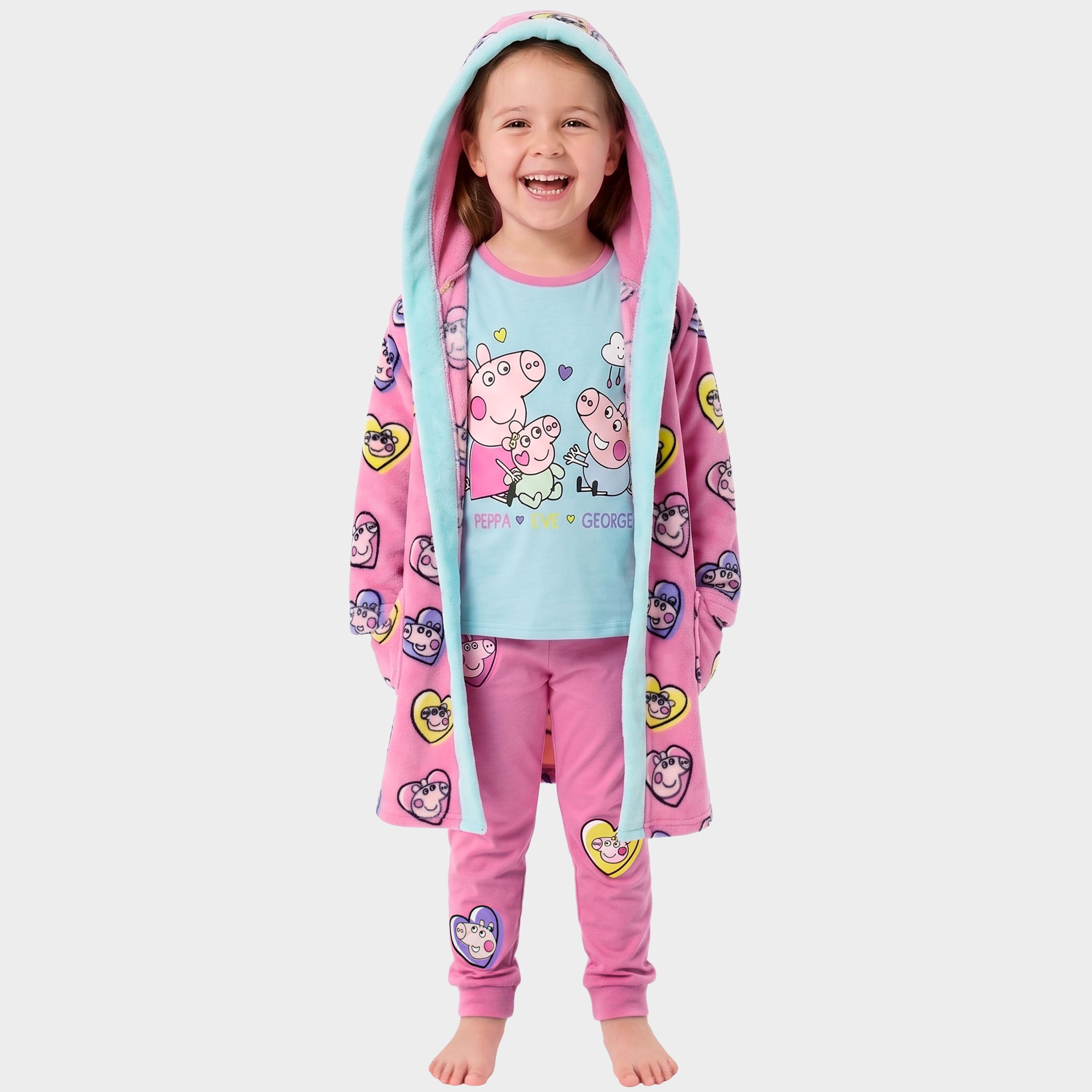 Peppa Pig Pyjama And Dressing Gown Set