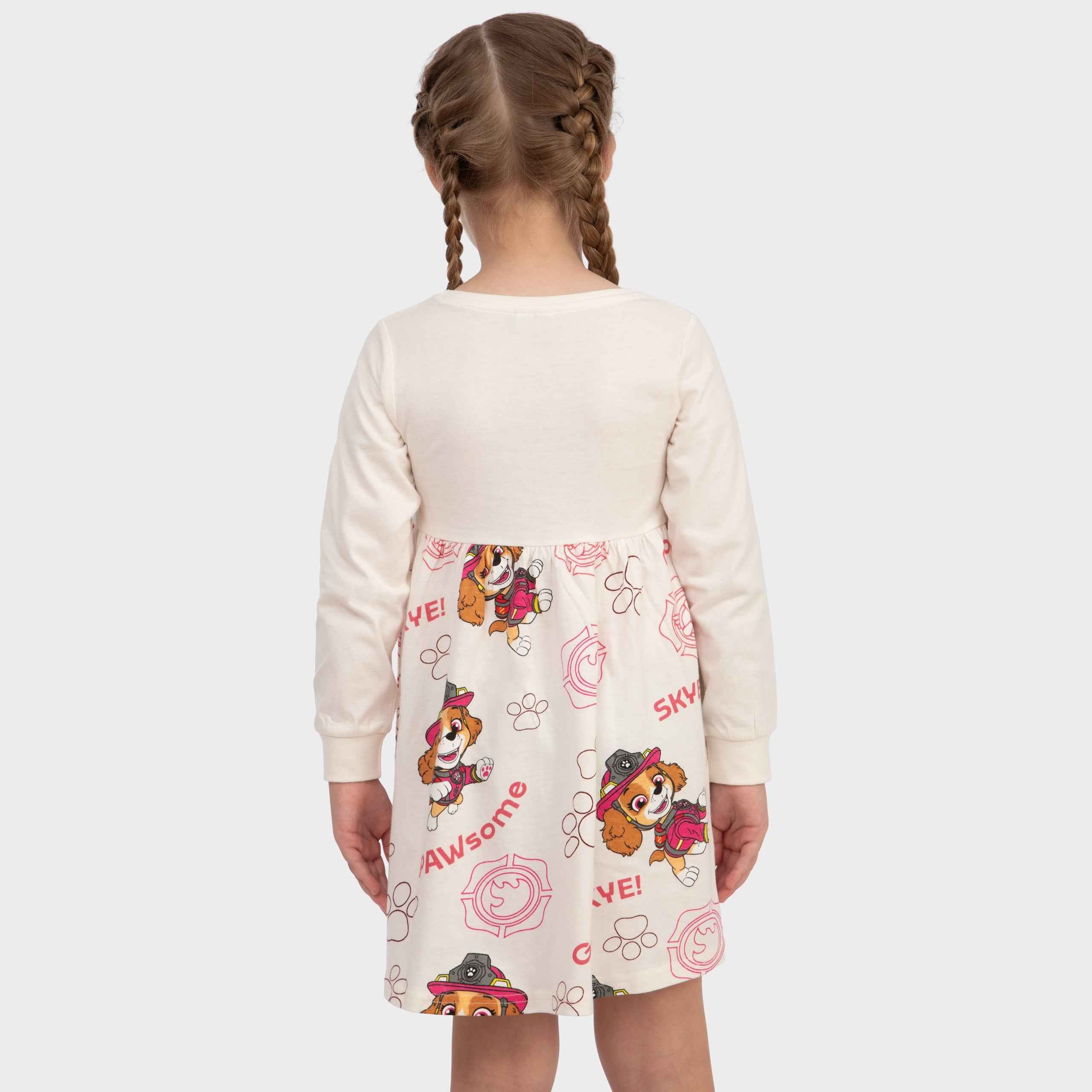 PAW Patrol Long Sleeve Dress | Skye Dress For Girls PAW Patrol Long Sleeve Dress | Skye Dress For Girls