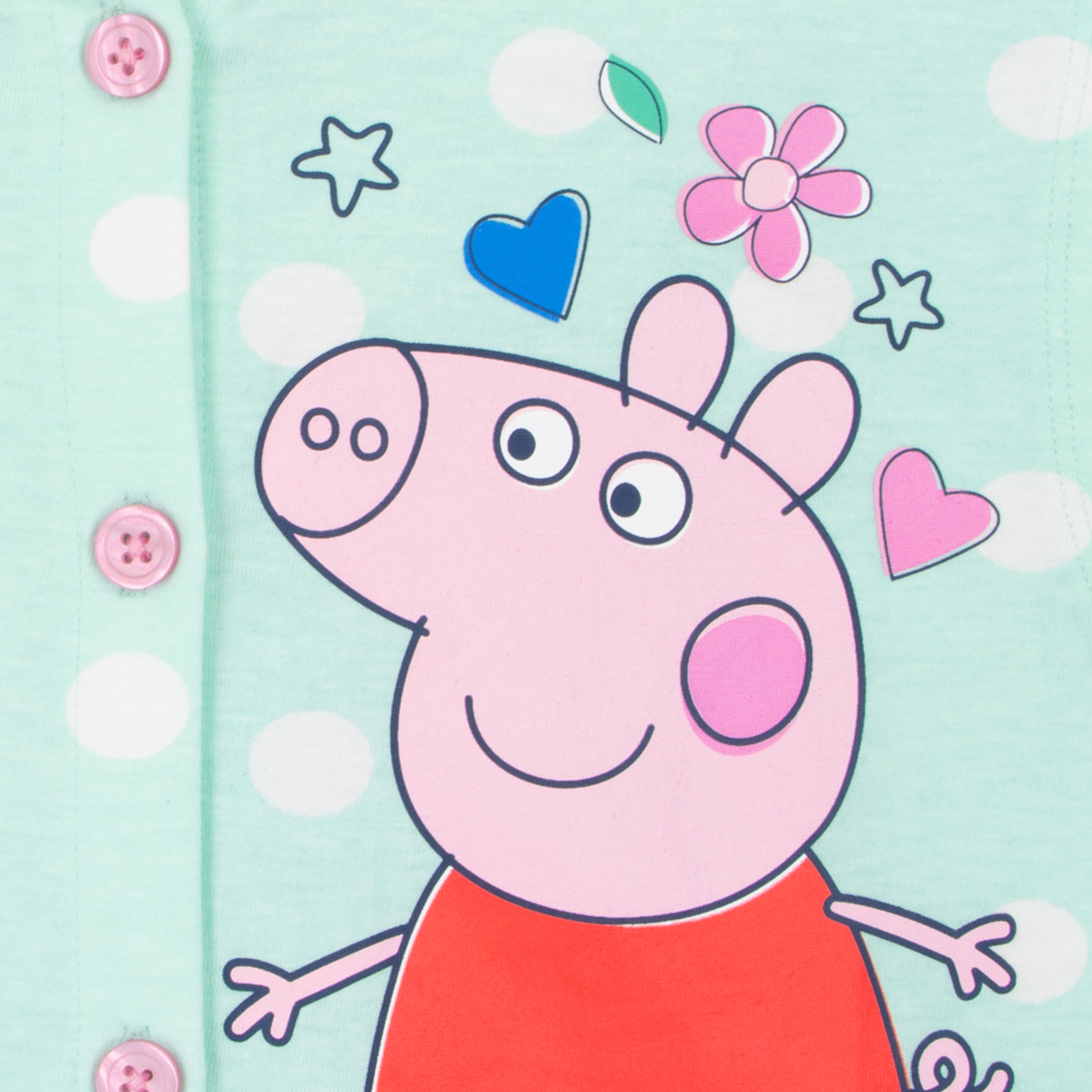 Peppa Pig Short Sleeve Button Down Dress