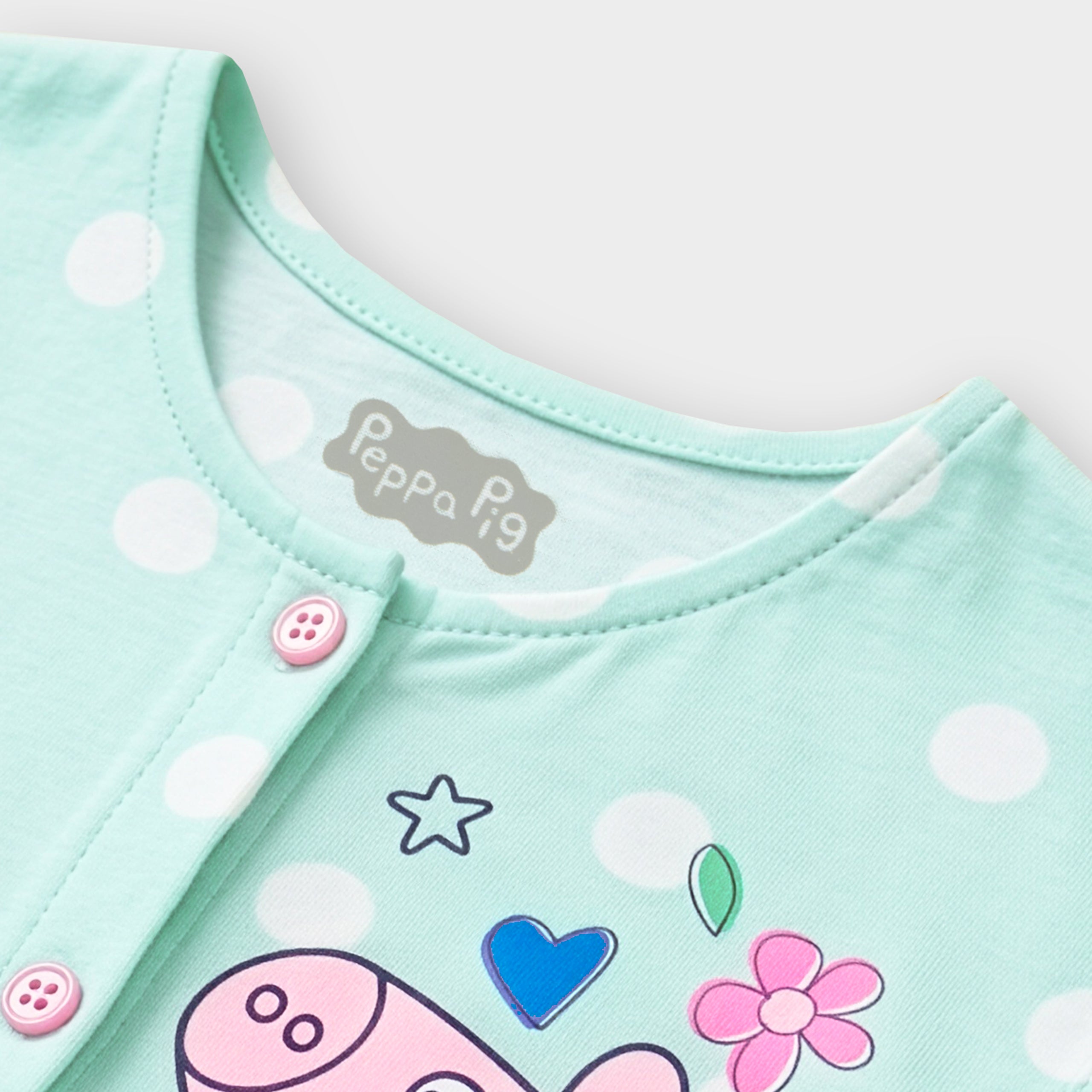 Peppa Pig Short Sleeve Button Down Dress