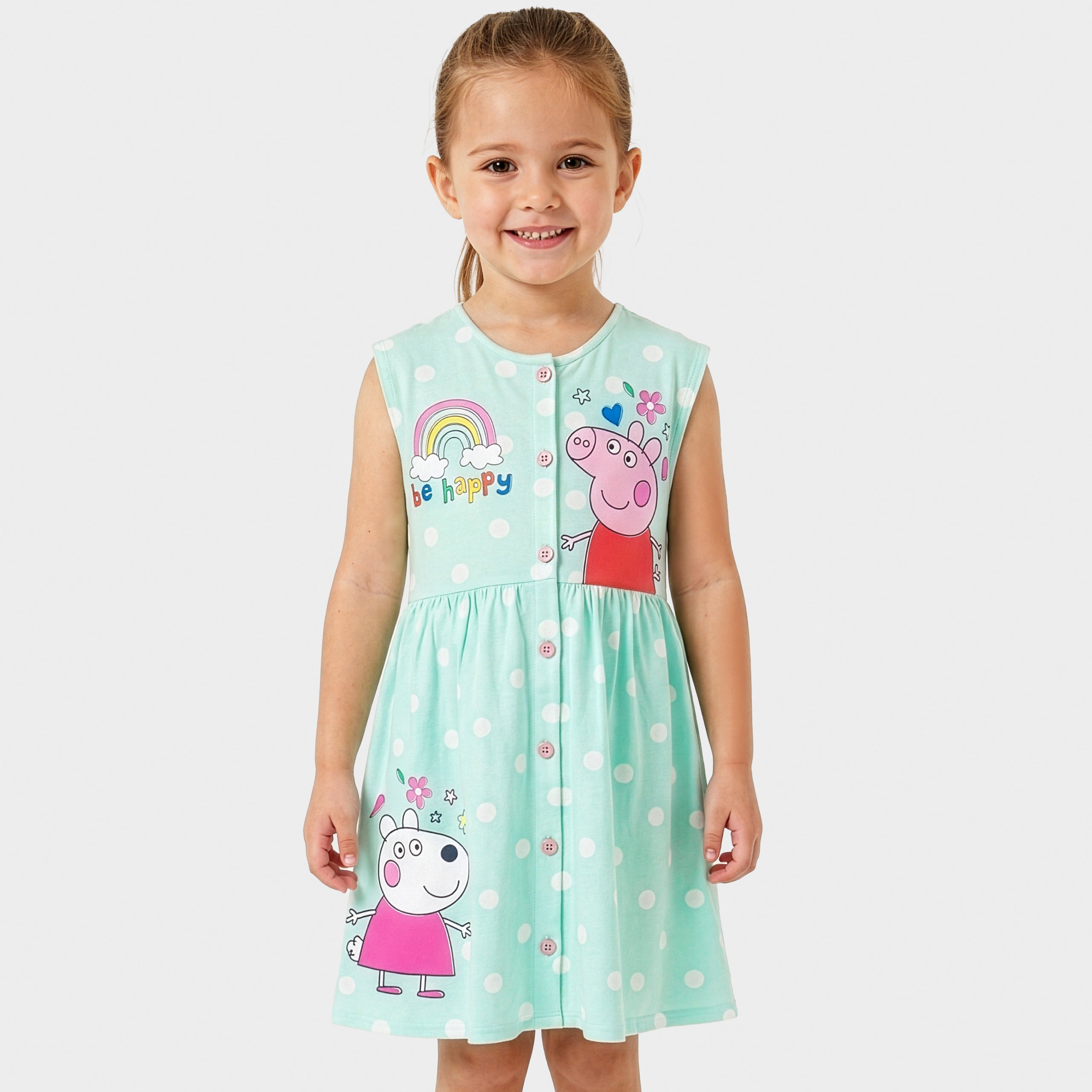 Peppa Pig Short Sleeve Button Down Dress