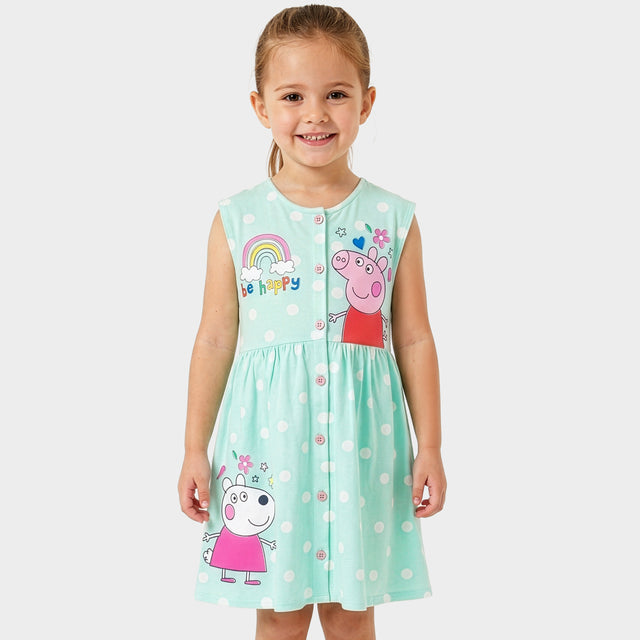 Peppa Pig Short Sleeve Button Down Dress