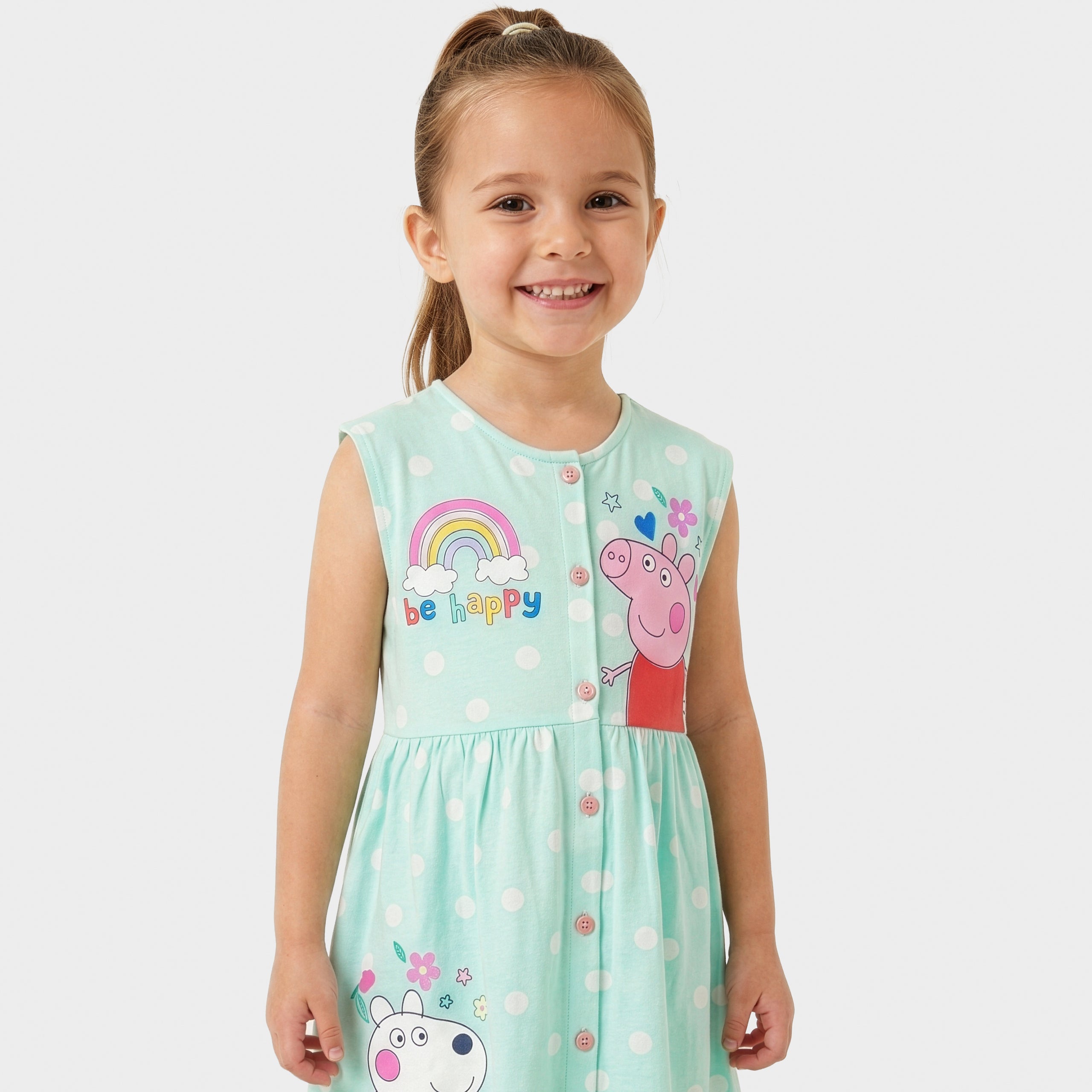 Peppa Pig Short Sleeve Button Down Dress