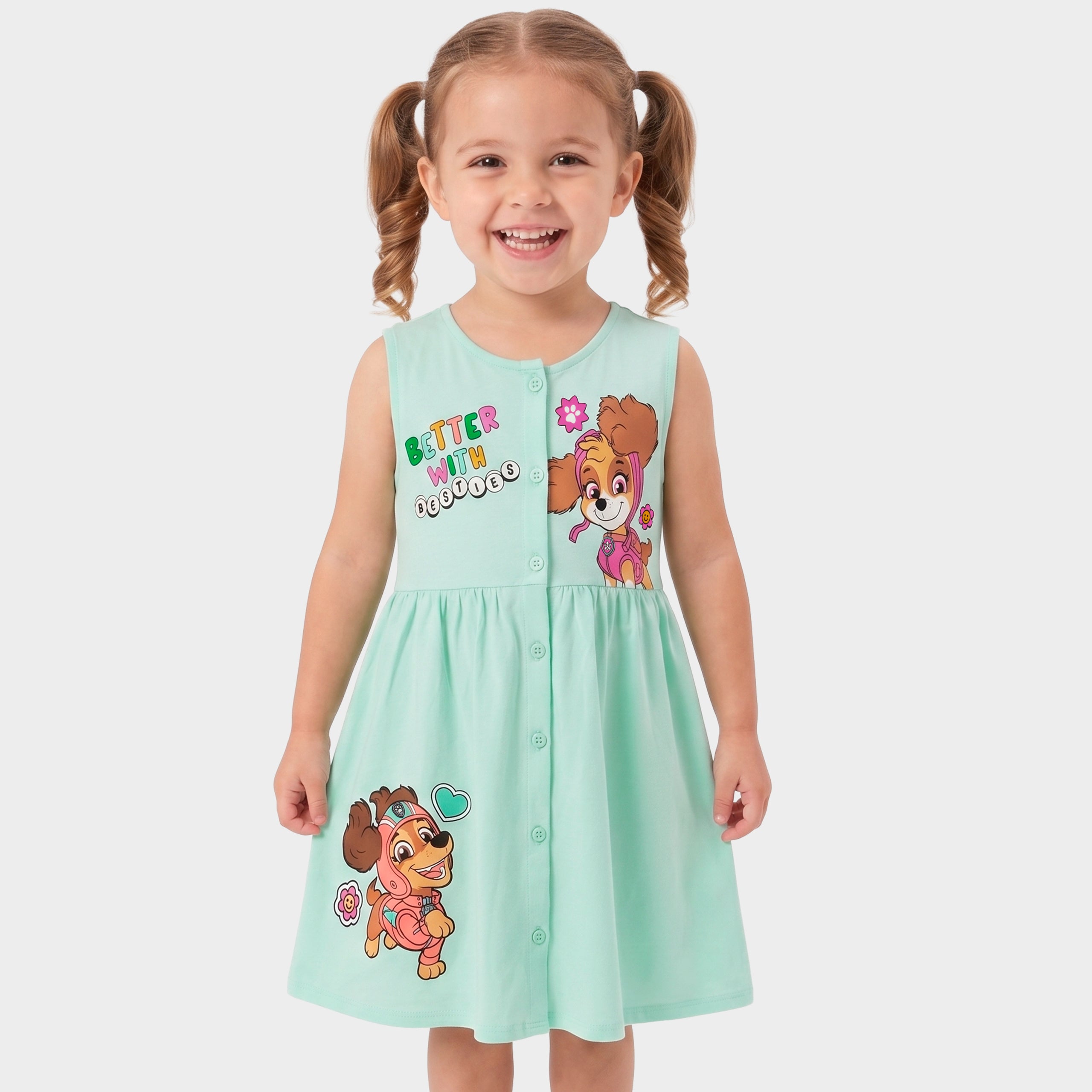 PAW Patrol Green Button Down Dress