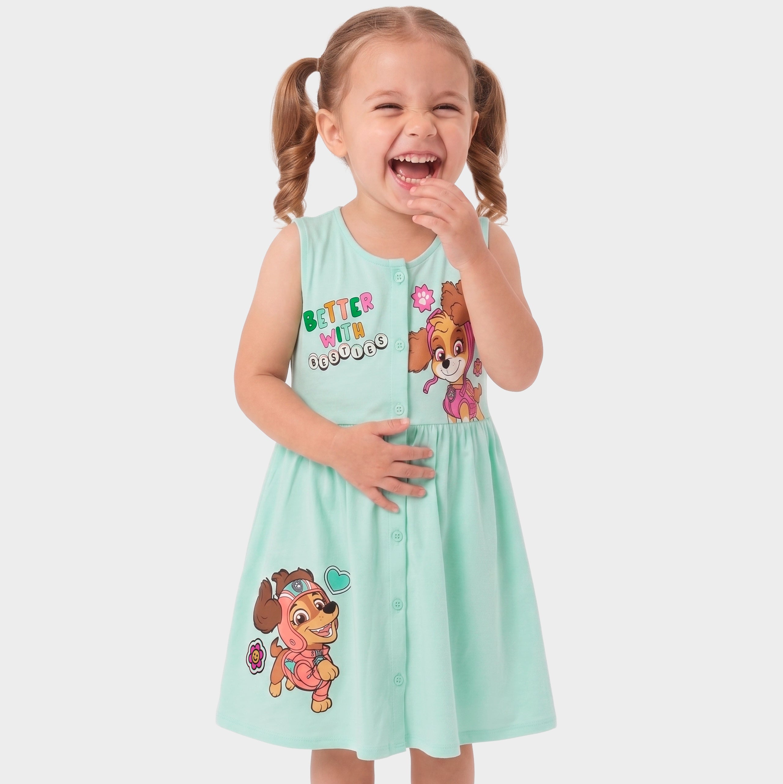 PAW Patrol Green Button Down Dress