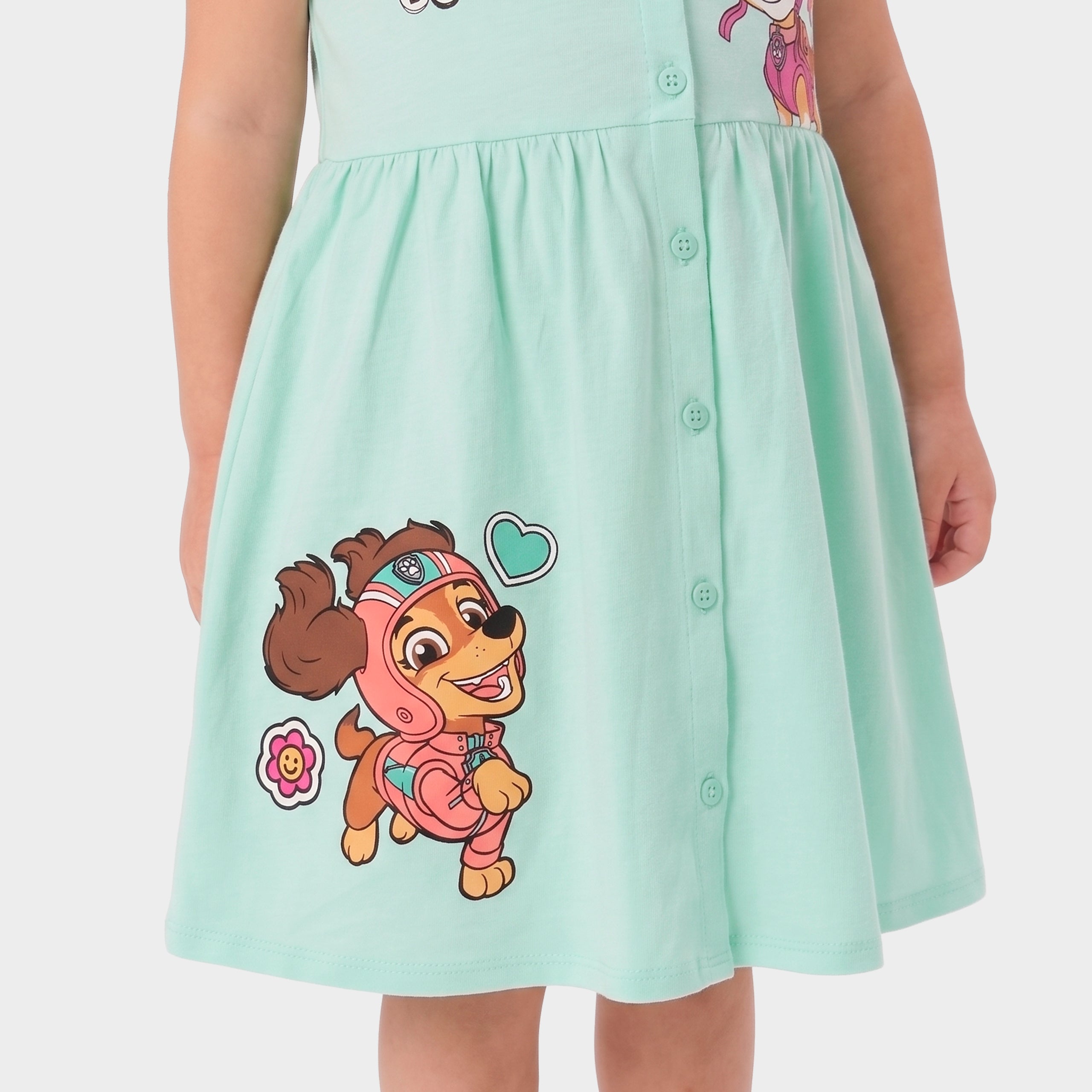 PAW Patrol Green Button Down Dress