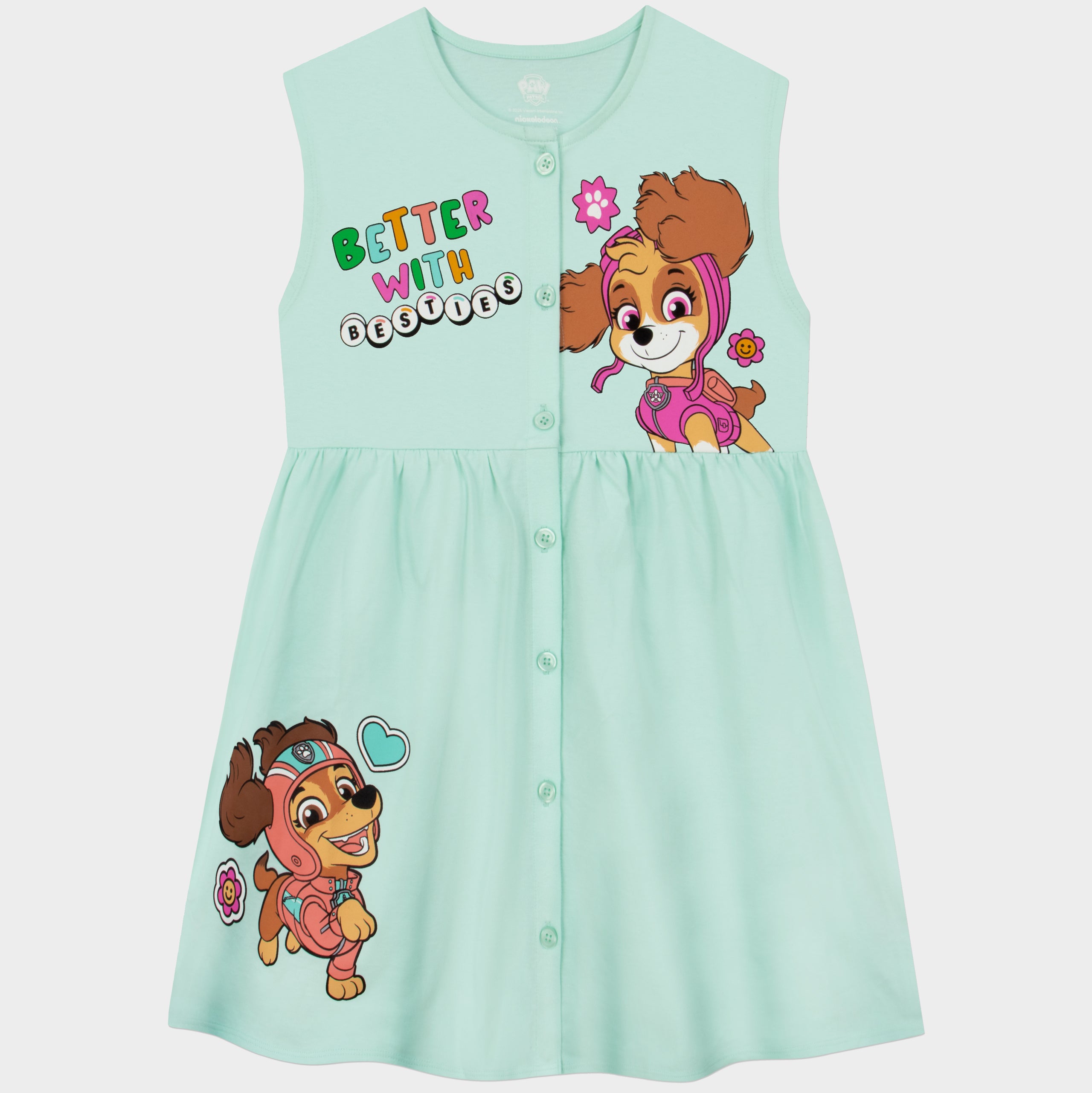 PAW Patrol Green Button Down Dress