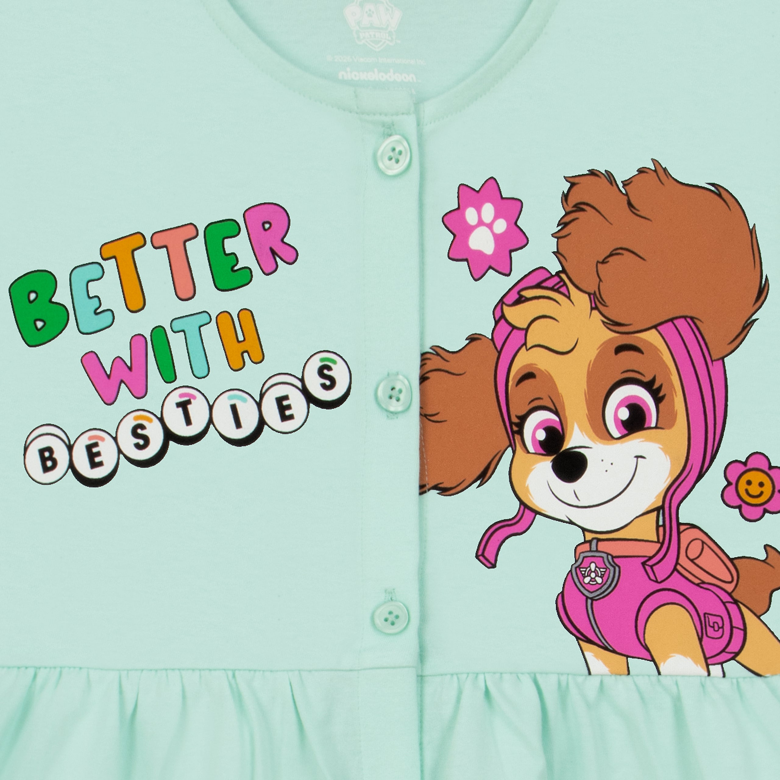 PAW Patrol Green Button Down Dress