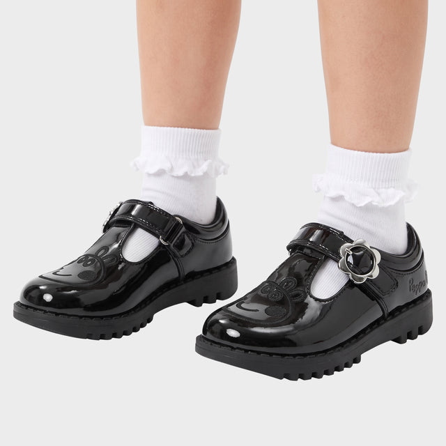 Peppa Pig Flower Buckle School Shoes