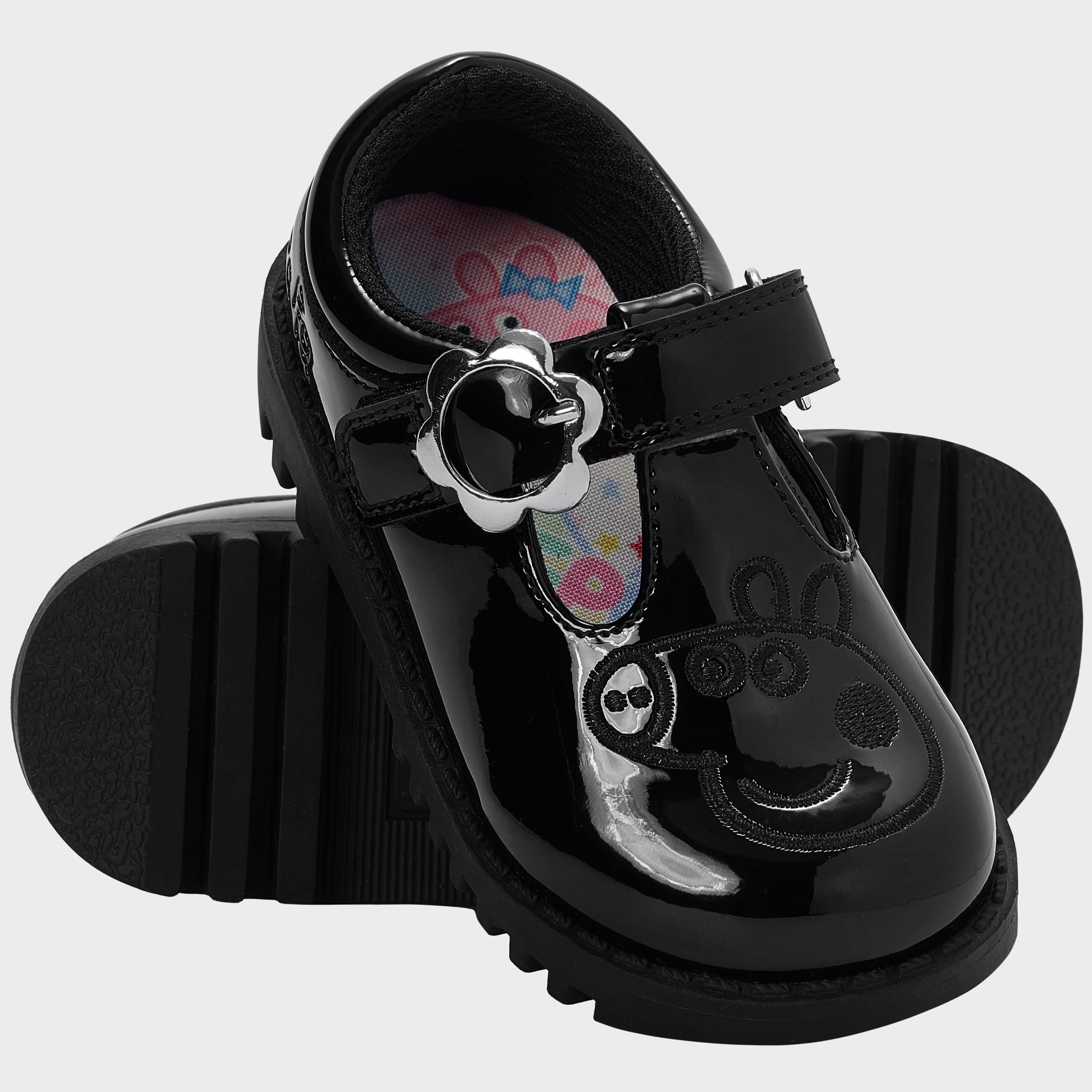 Peppa Pig Flower Buckle School Shoes